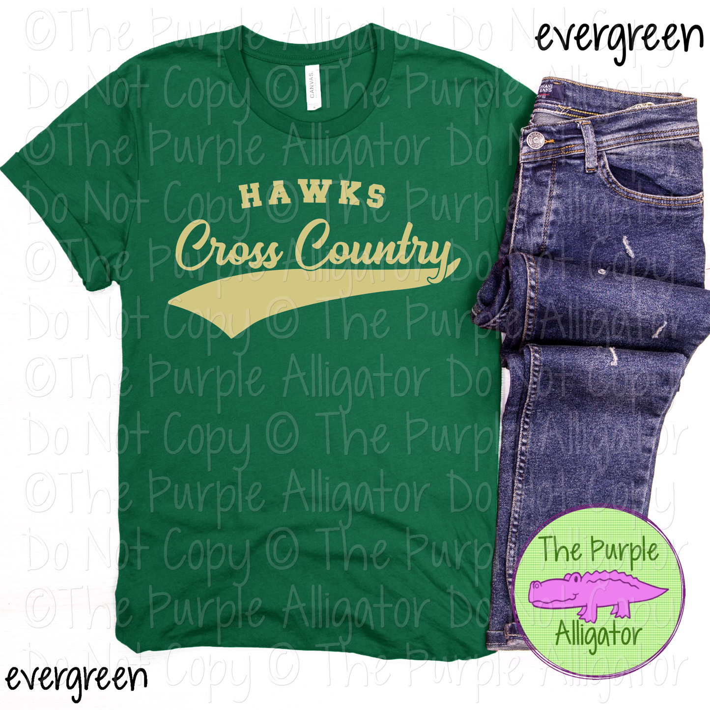 Hawks Cross Country Swash SC12 | Mascot School Spirit Design | Custom Mascot Cross Country Apparel | Custom Team Apparel - CHOOSE YOUR DESIGN COLOR - 0725 (d2f TPA)