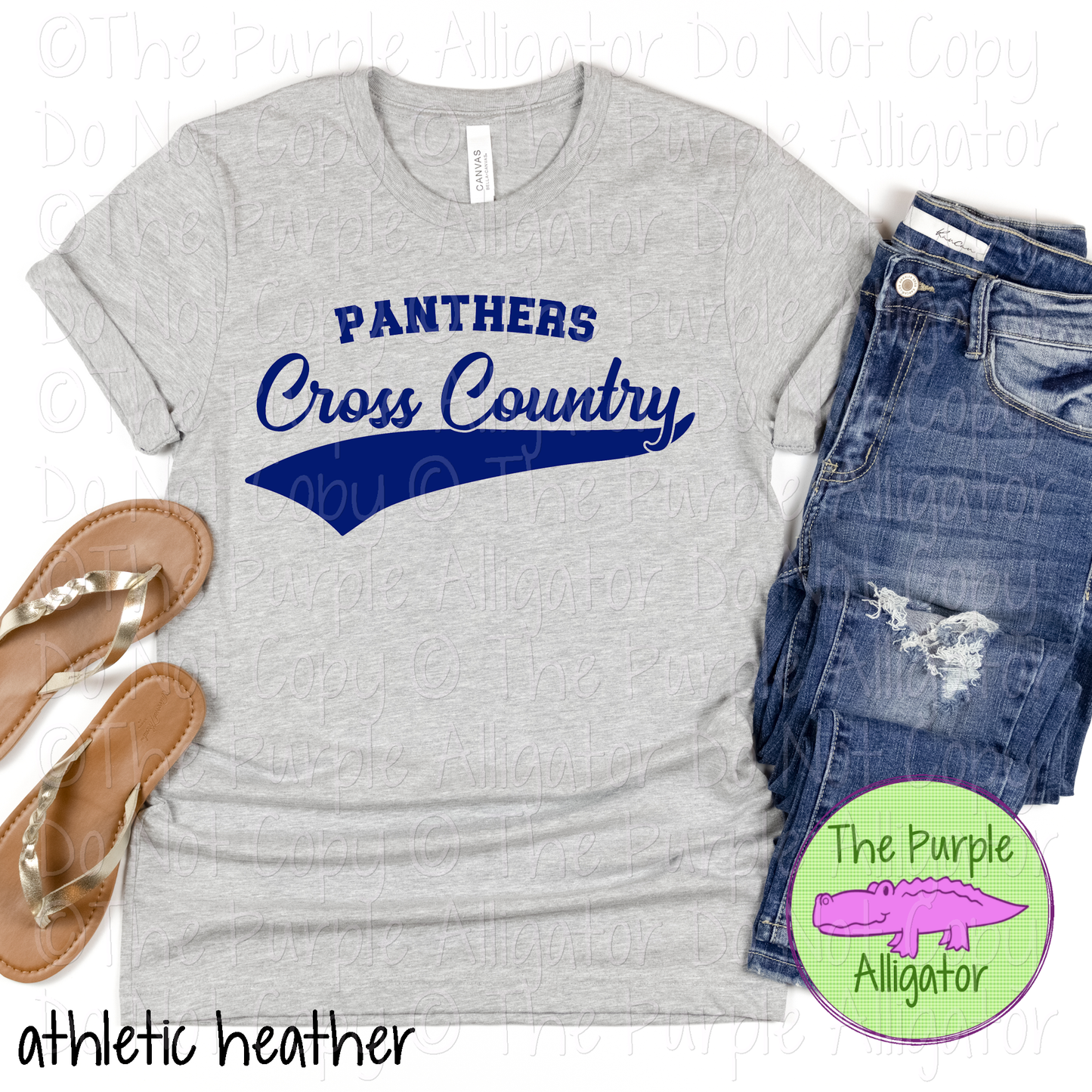 Panthers Cross Country Swash SC12 | Mascot School Spirit Design | Custom Mascot Cross Country Apparel | Custom Team Apparel - CHOOSE YOUR DESIGN COLOR - 0725 (d2f TPA)