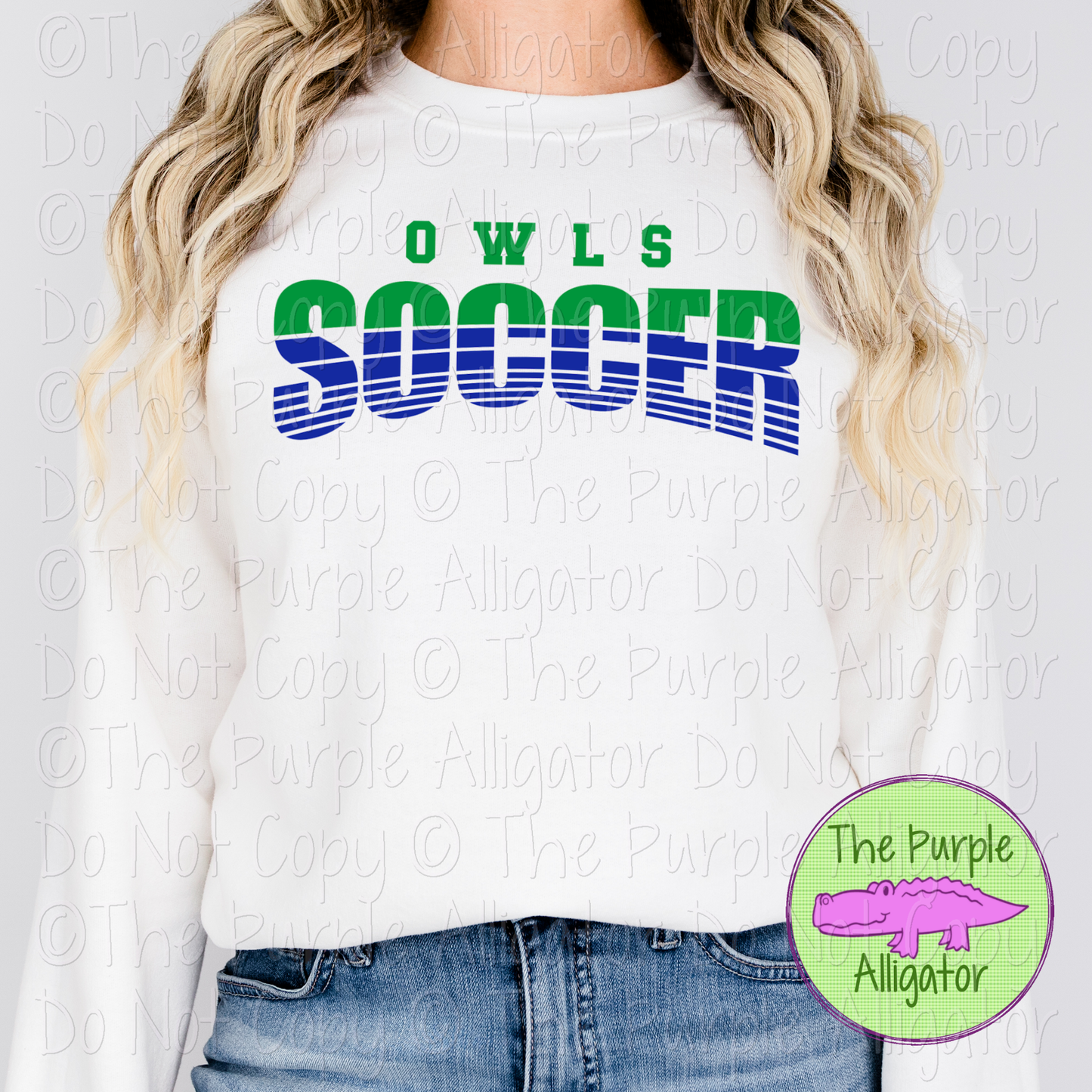 Owls Soccer SC18 Mascot School Spirit - CHOOSE YOUR DESIGN COLORS (d2f TPA)