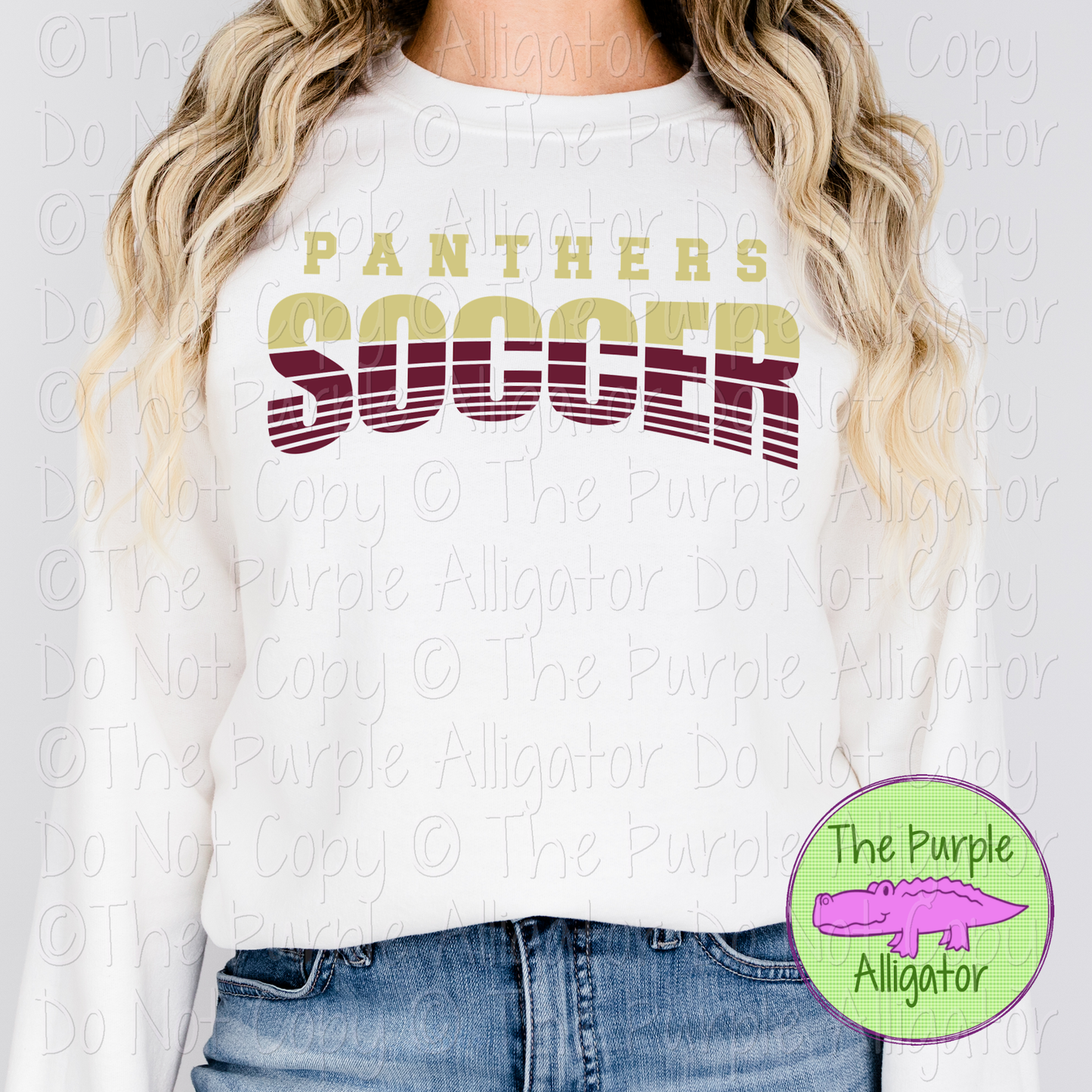 Panthers Soccer SC18 Mascot School Spirit - CHOOSE YOUR DESIGN COLORS (d2f TPA)