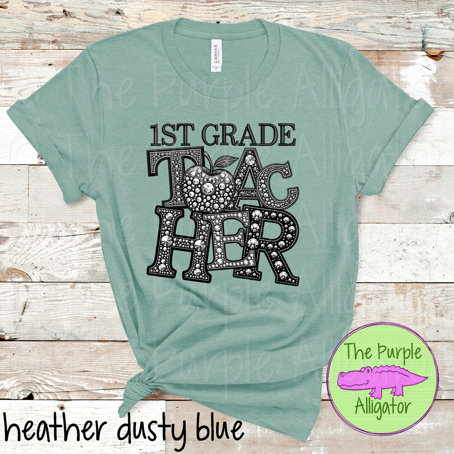 1st Grade Teacher Faux Rhinestones (d2f TED)