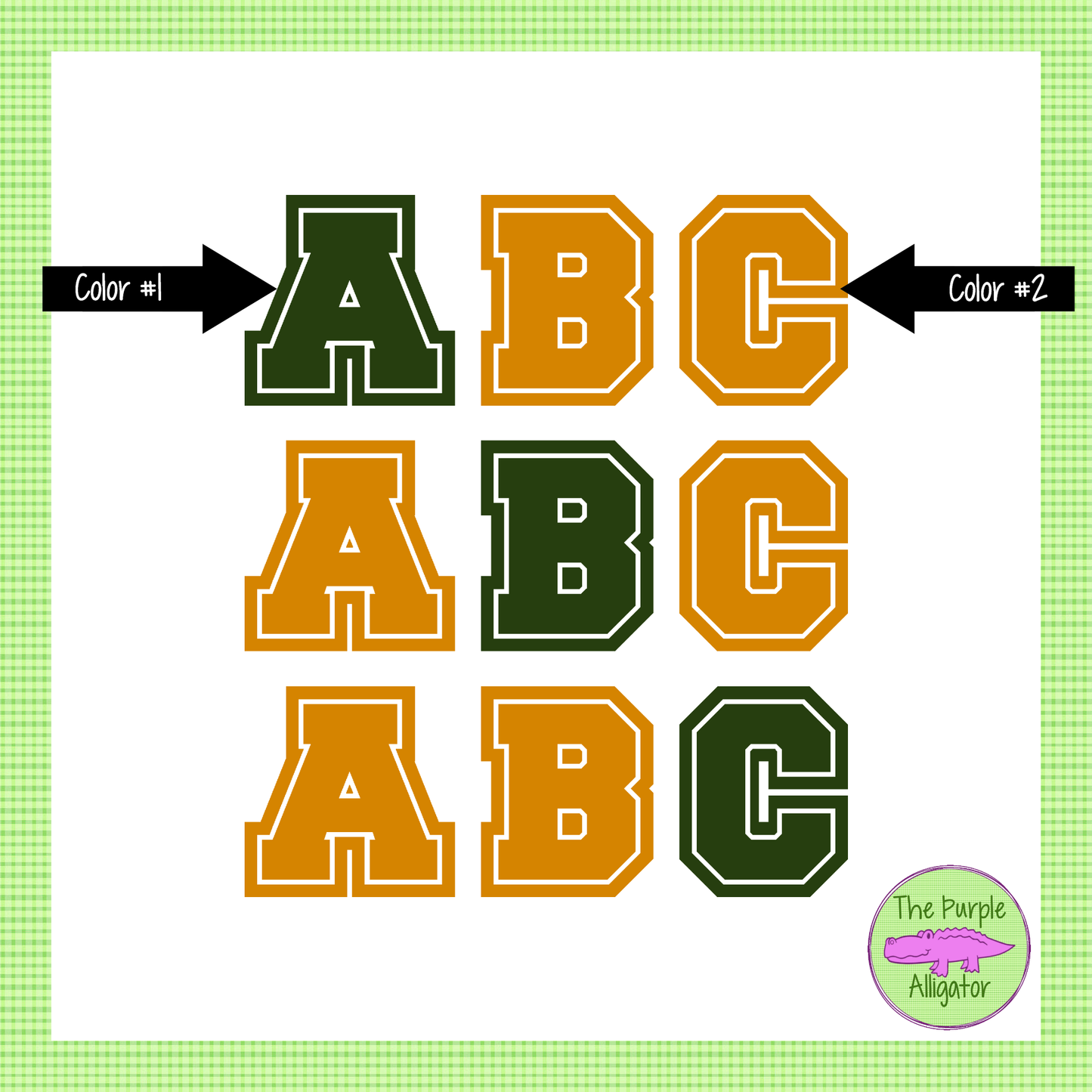 YOUR School 2 Color Stack Design | Custom Spirit Wear for Teachers, Students & Fans - CHOOSE YOUR DESIGN COLORS - 0725 (d2f TPA)