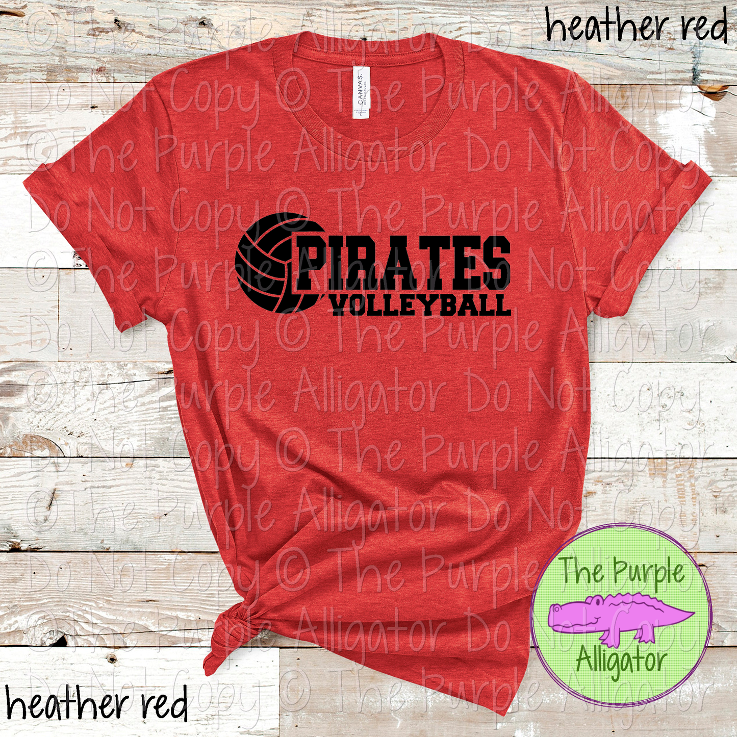 Pirates Volleyball SC31 Mascot School Spirit Wear Team Swag - CHOOSE YOUR DESIGN COLOR - 0625 (d2f TPA)