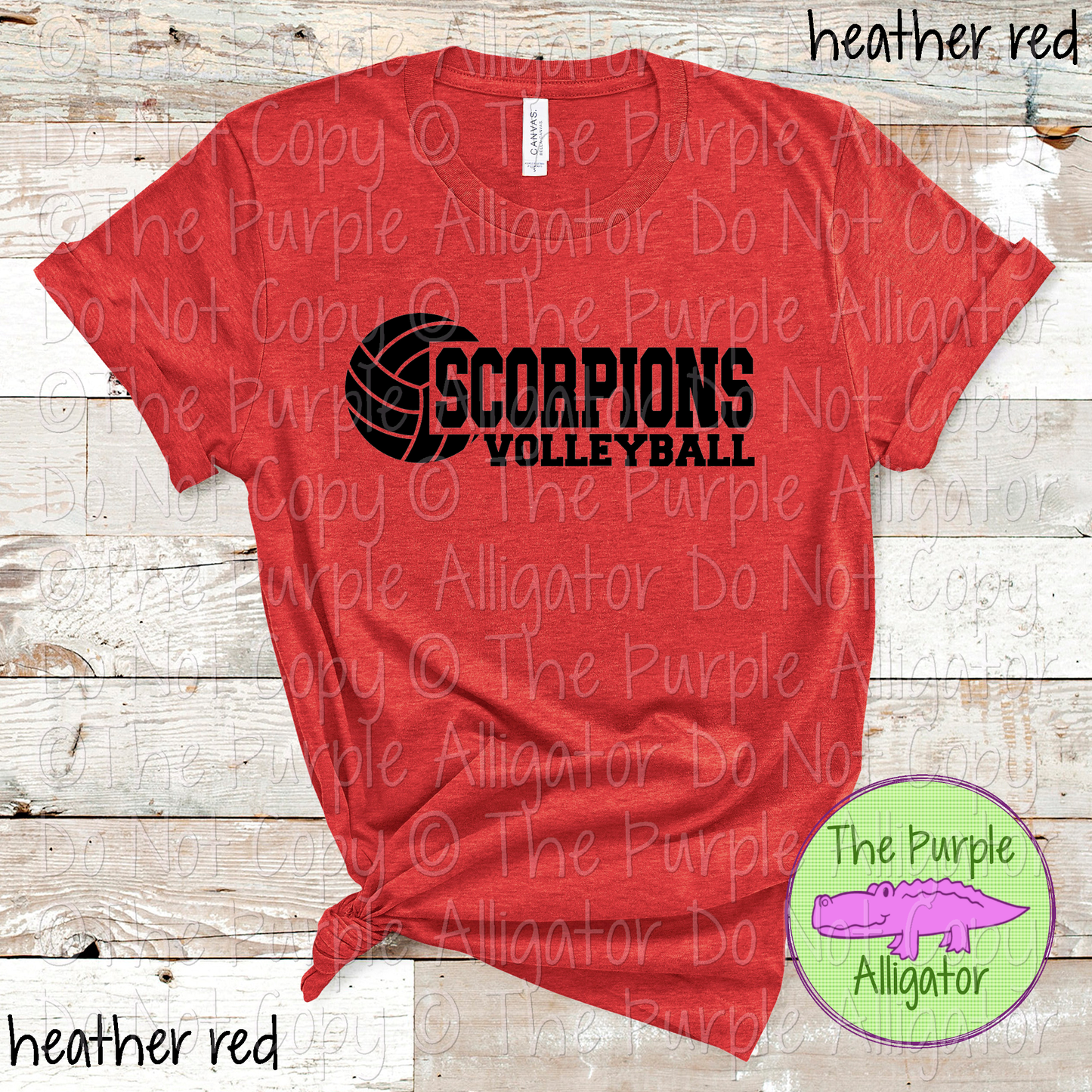 Scorpions Volleyball SC31 Mascot School Spirit Wear Team Swag - CHOOSE YOUR DESIGN COLOR - 0625 (d2f TPA)