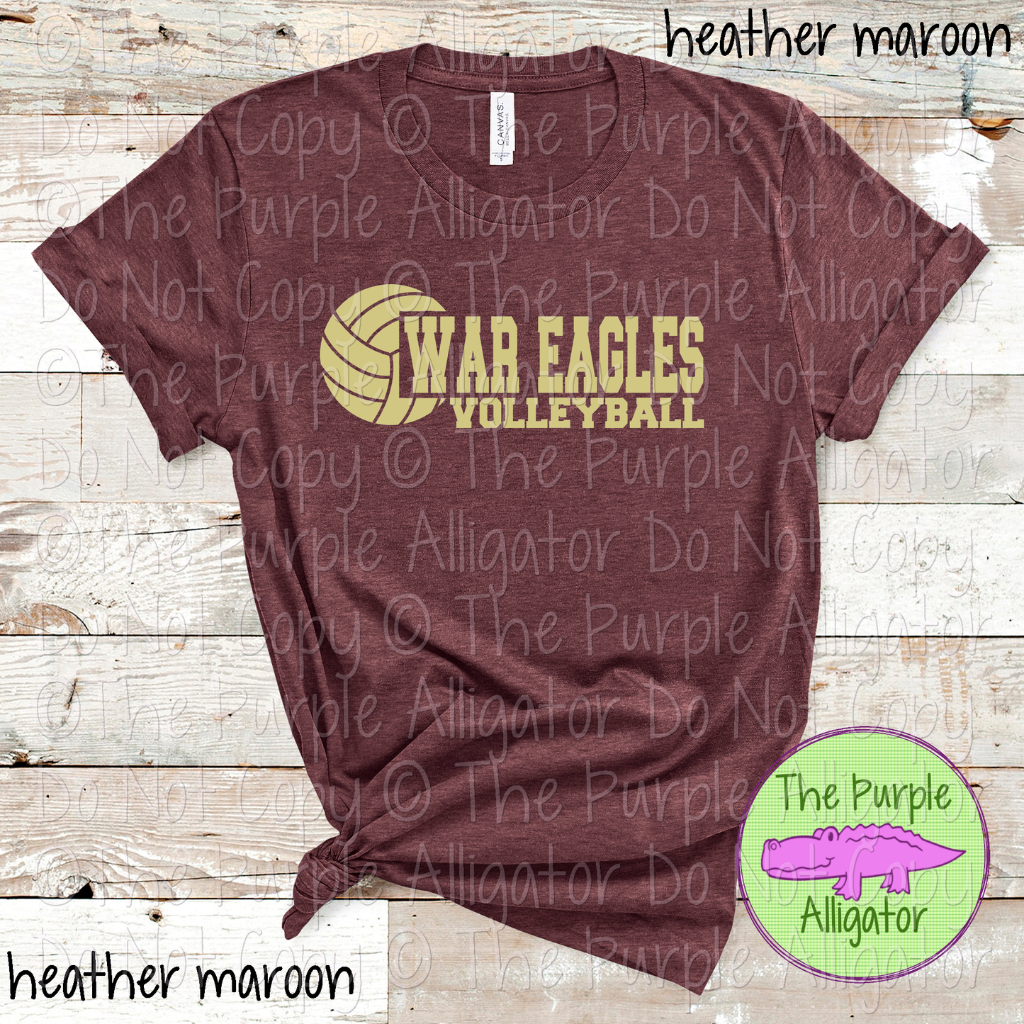 War Eagles Volleyball SC31 Mascot School Spirit Wear Team Swag - CHOOSE YOUR DESIGN COLOR - 0625 (d2f TPA)