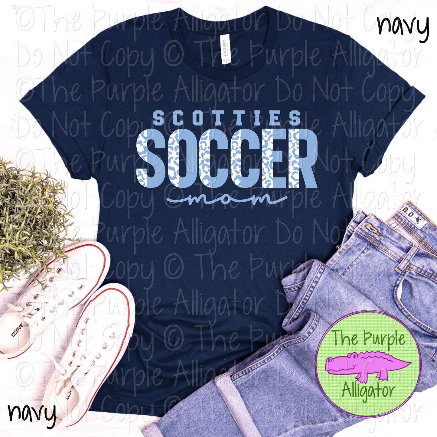 Scotties Soccer Mom SC32 Mascot School Spirit - CHOOSE YOUR DESIGN COLORS (d2f TPA)
