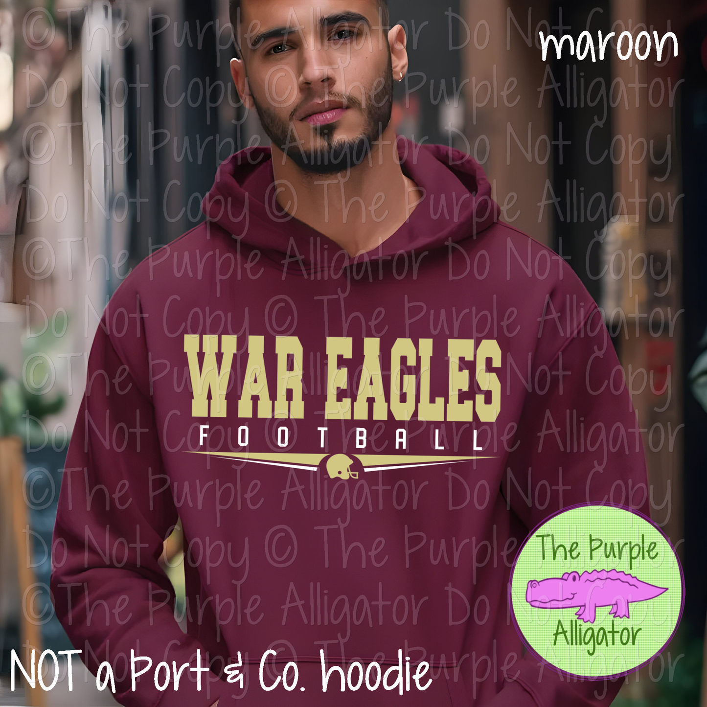 War Eagles Football SC37 School Mascot Spirit Wear Design | Custom Team Apparel - CHOOSE YOUR DESIGN COLOR - 0725 (d2f TPA)