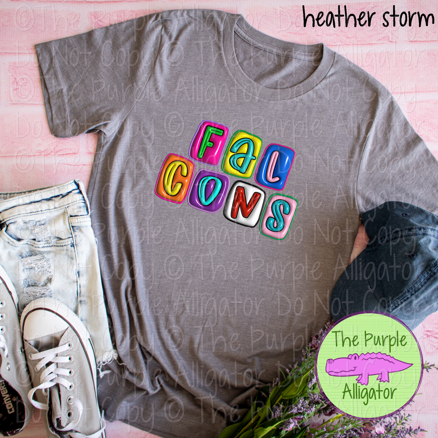 Falcons 3D Puff Mascot Puffy-Look Spirit Wear 1224 TPA