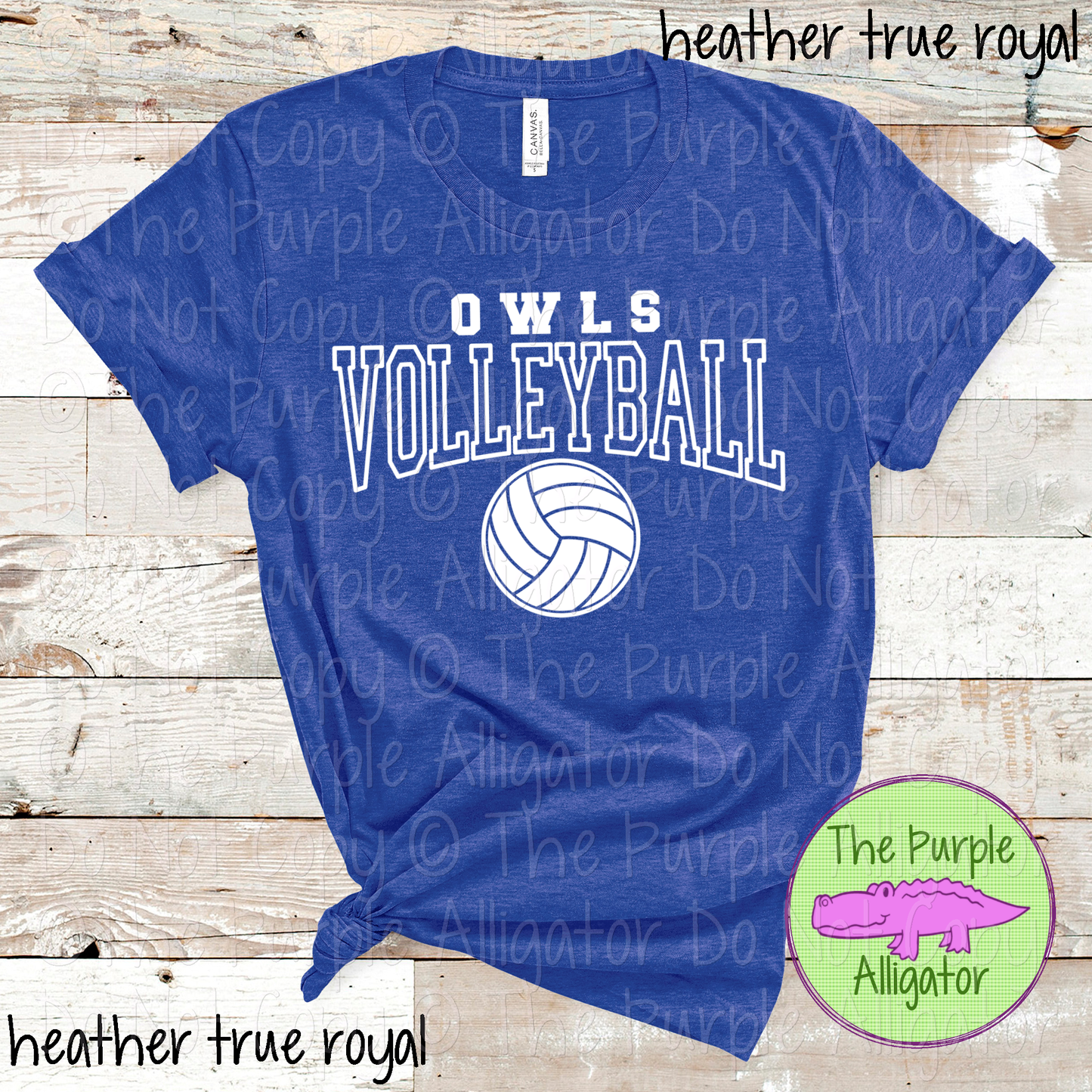 Owls Volleyball SC49 Mascot School Spirit Wear Team Swag - CHOOSE YOUR DESIGN COLOR (d2f TPA)