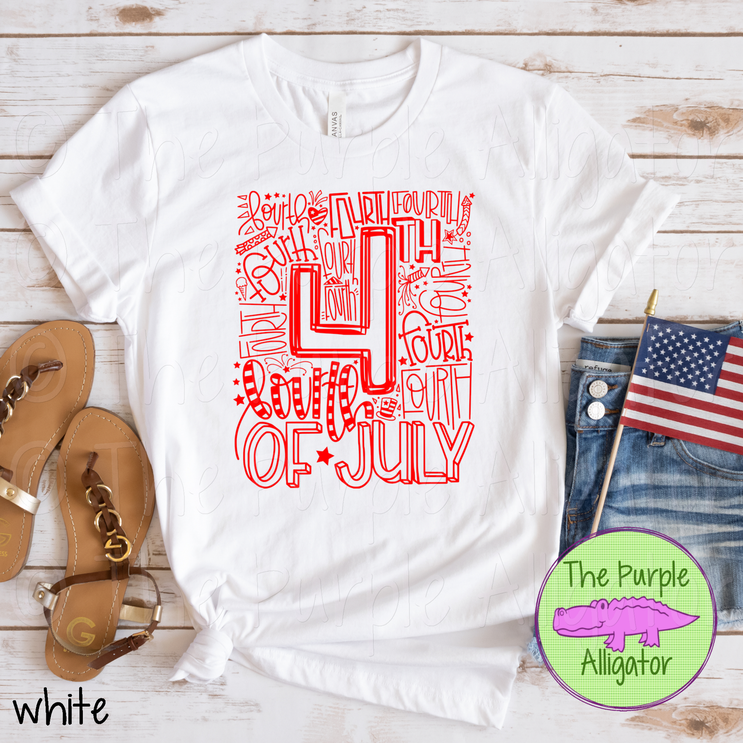 4th of July Typeset RED (d2f TPA)