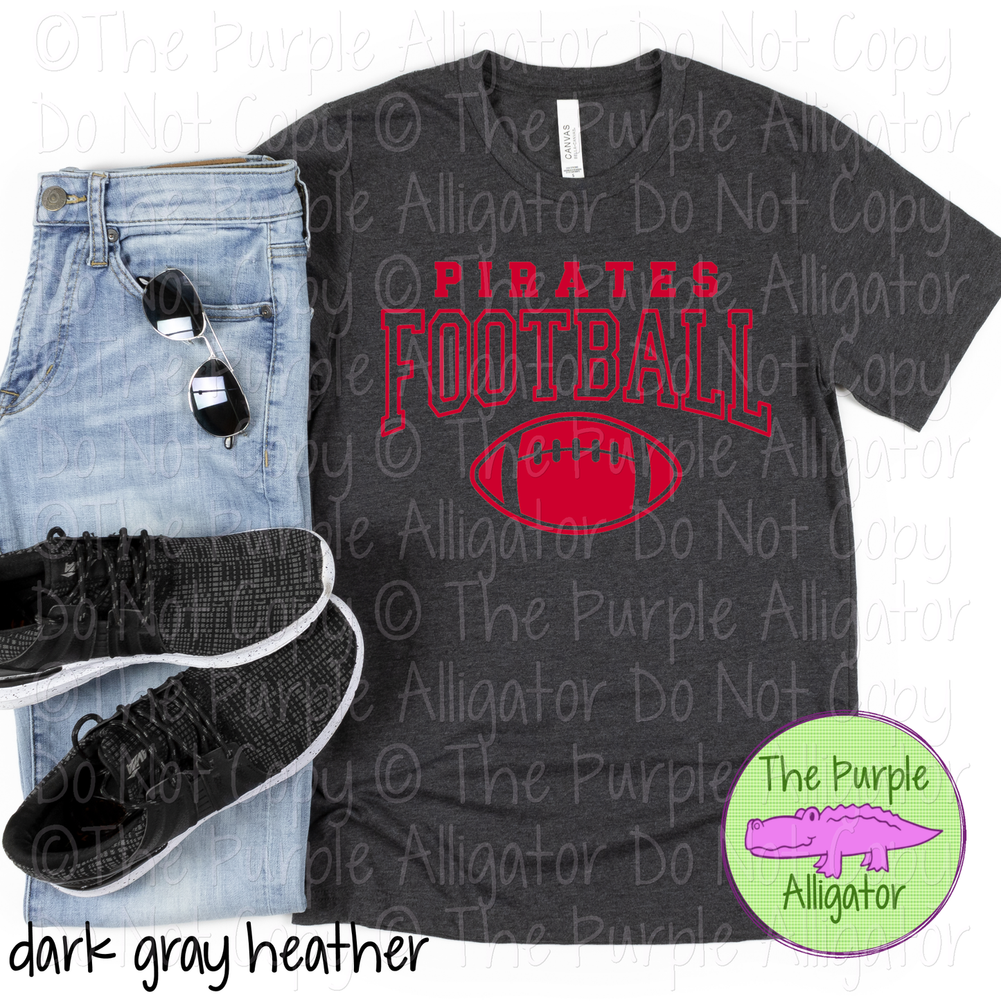 Pirates Football SC52 | Custom Team Spirit Wear for Game Day & Fans - CHOOSE YOUR DESIGN COLOR - 0725 (d2f TPA)