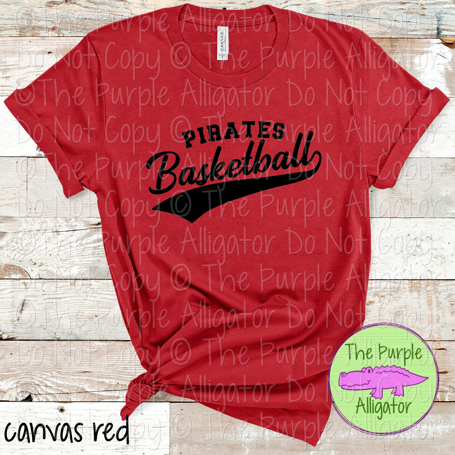 Pirates Basketball Swash SC54 Mascot School Spirit Wear Team Swag - CHOOSE YOUR DESIGN COLOR - 0625 (d2f TPA)