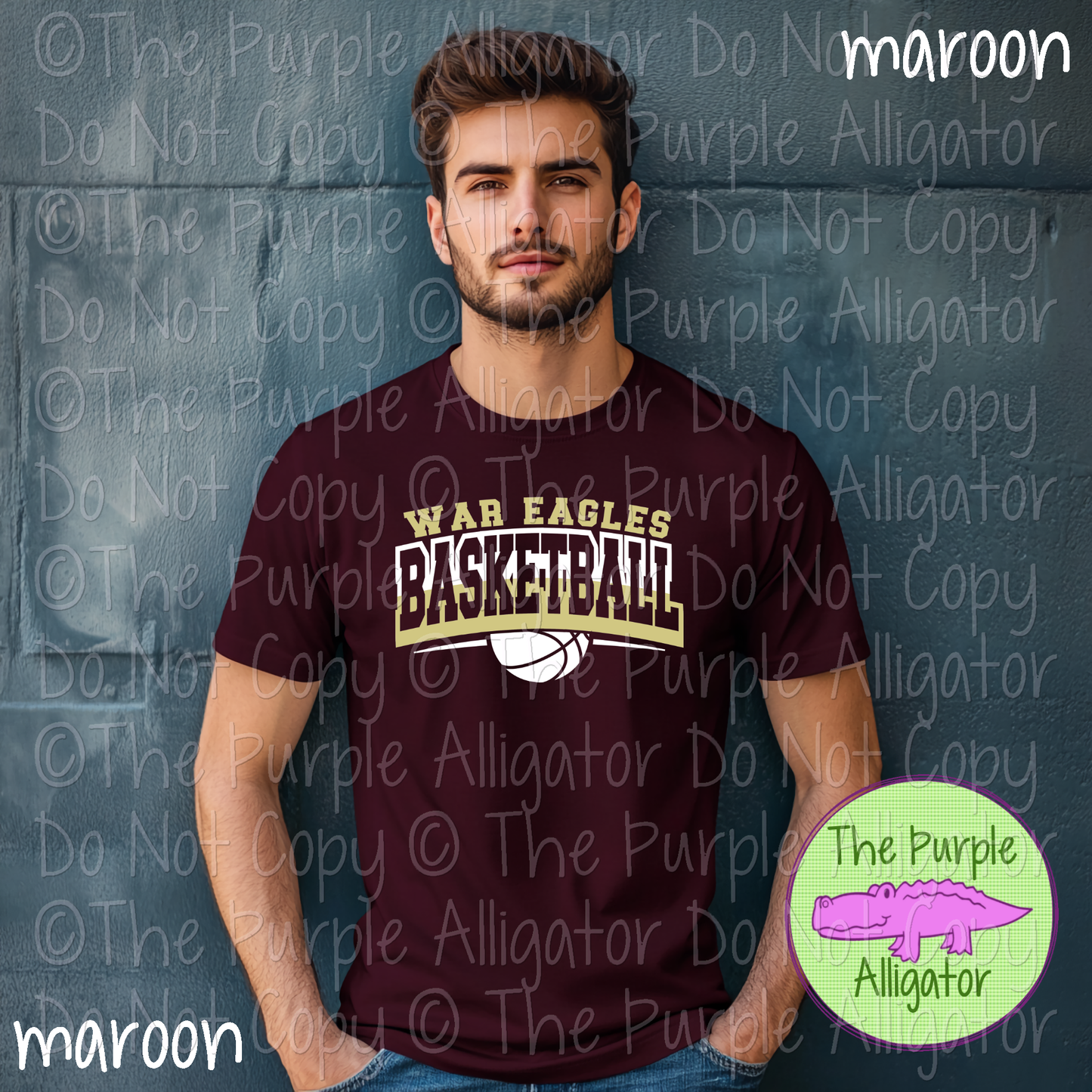 War Eagles Open Basketball SC62 Mascot School Spirit Wear Team Swag - CHOOSE YOUR DESIGN COLORS - 0625 (d2f TPA)