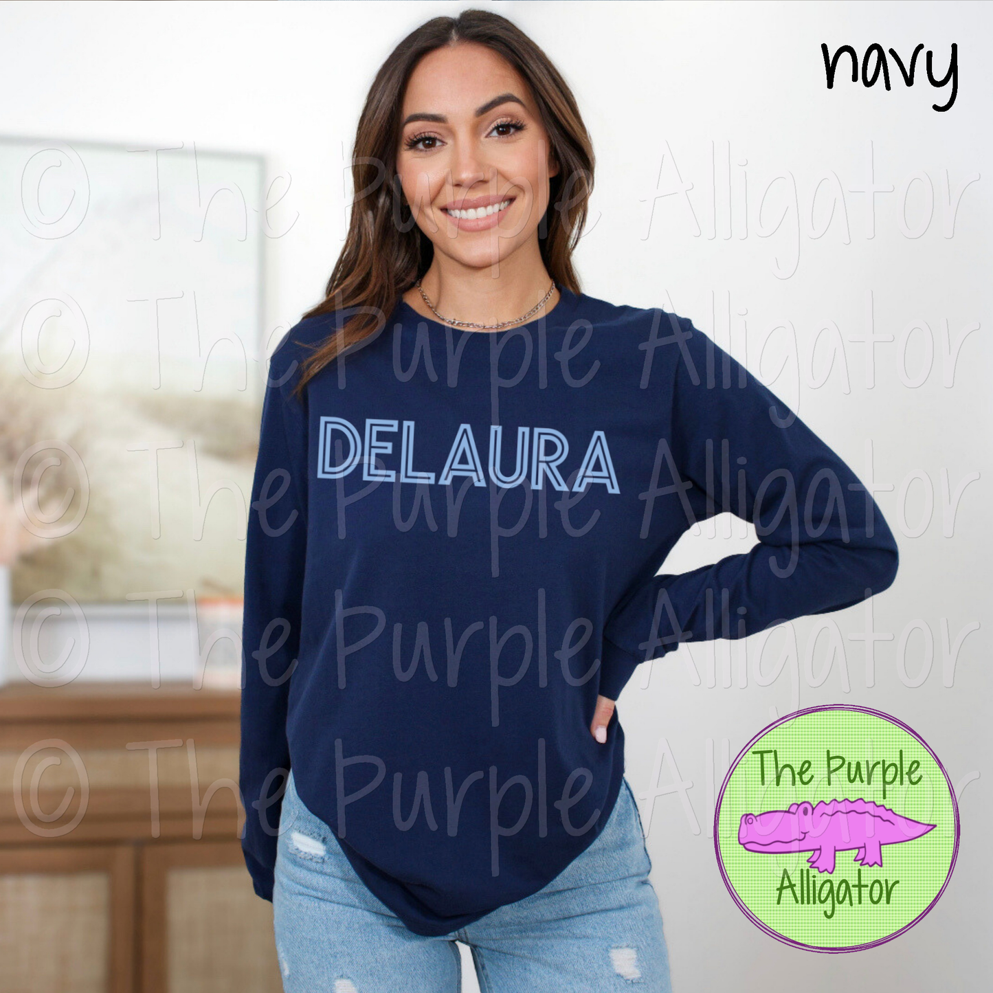DeLaura School Spirit Gl-In - CHOOSE YOUR TEXT COLOR 1124 (d2f TPA)