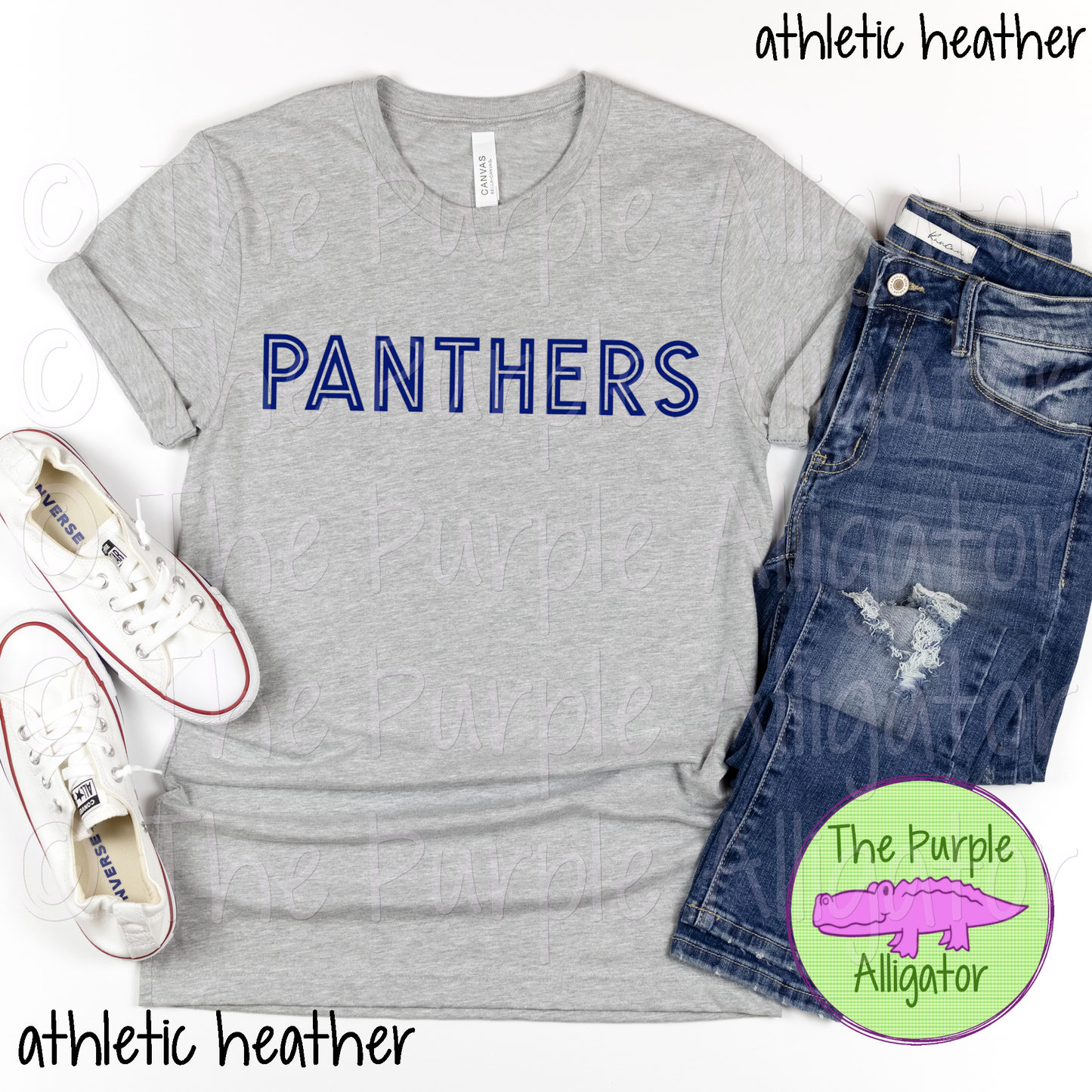 Panthers Mascot School Spirit Gl-In - CHOOSE YOUR TEXT COLOR 1124 (d2f TPA)