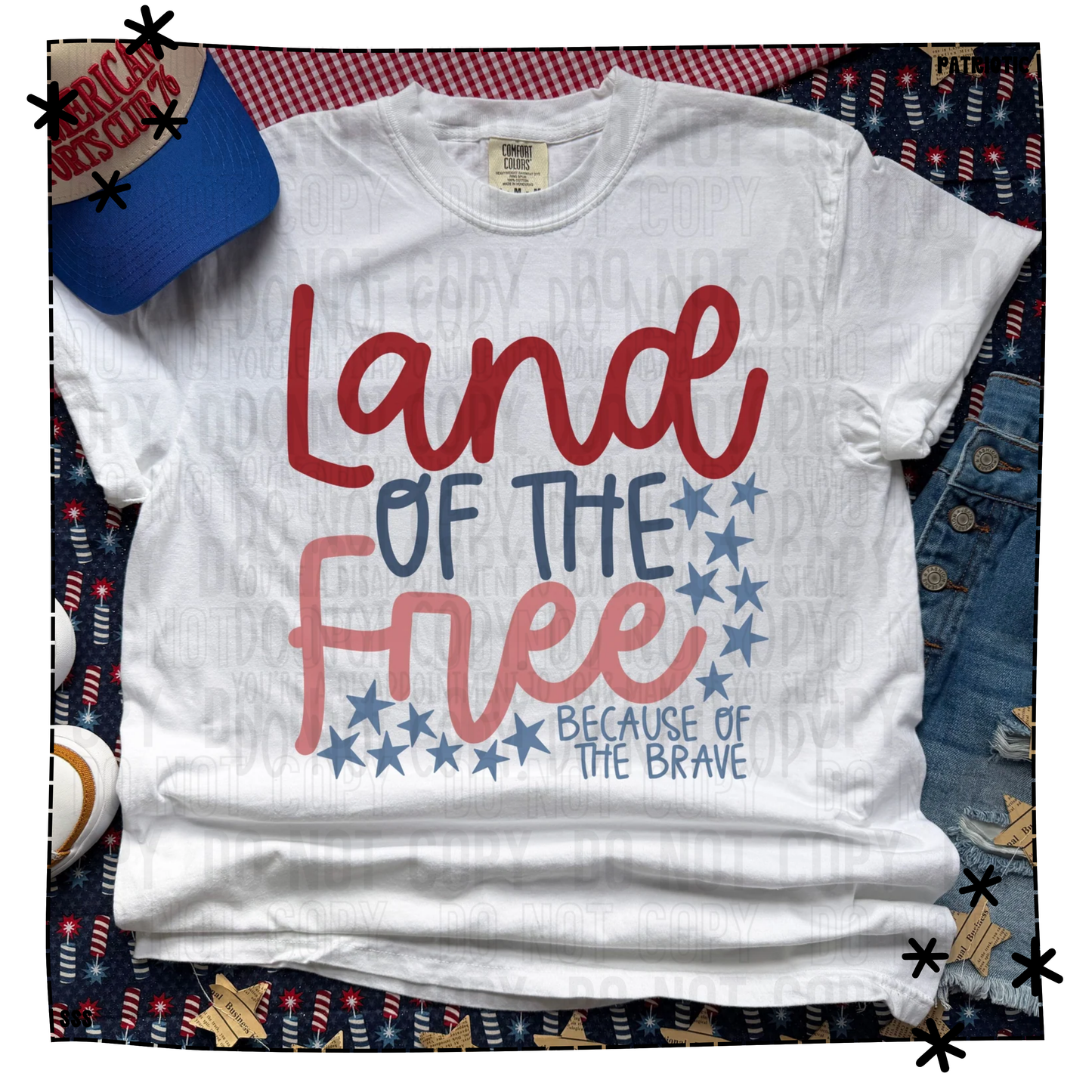 Land Of The Free Stars Red Blue WEEKLY DROP