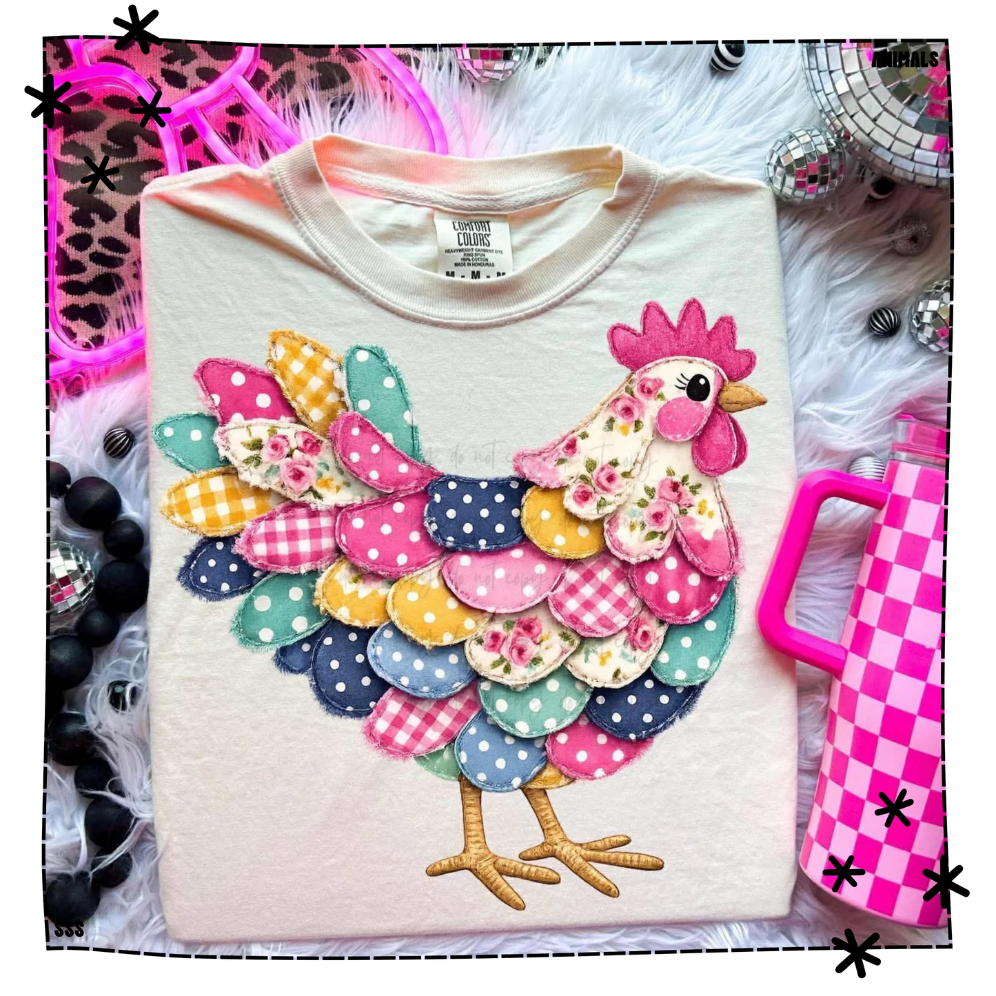 Patchwork Floral Hen WEEKLY DROP