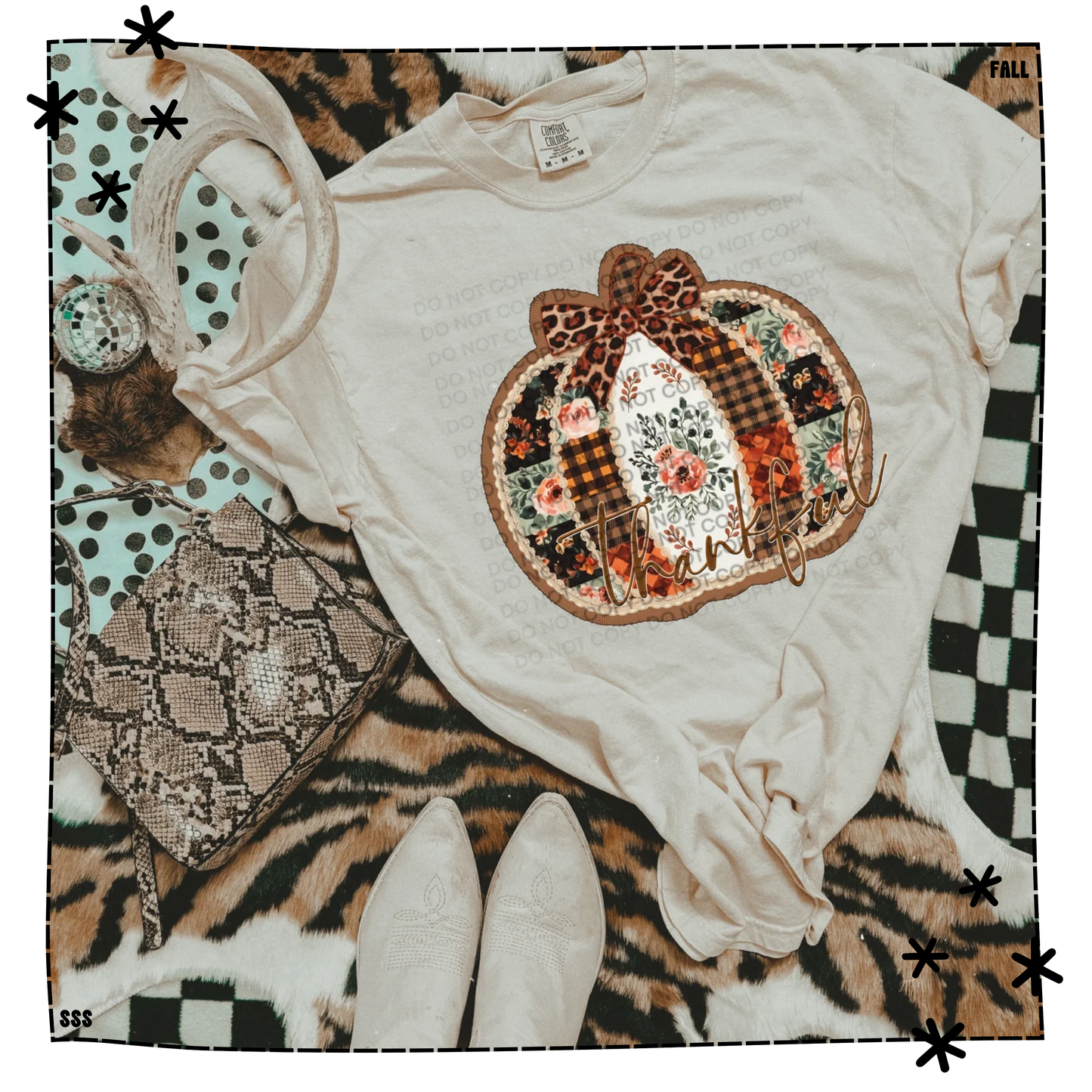 Thankful Patchwork Pumpkin - WEEKLY DROP