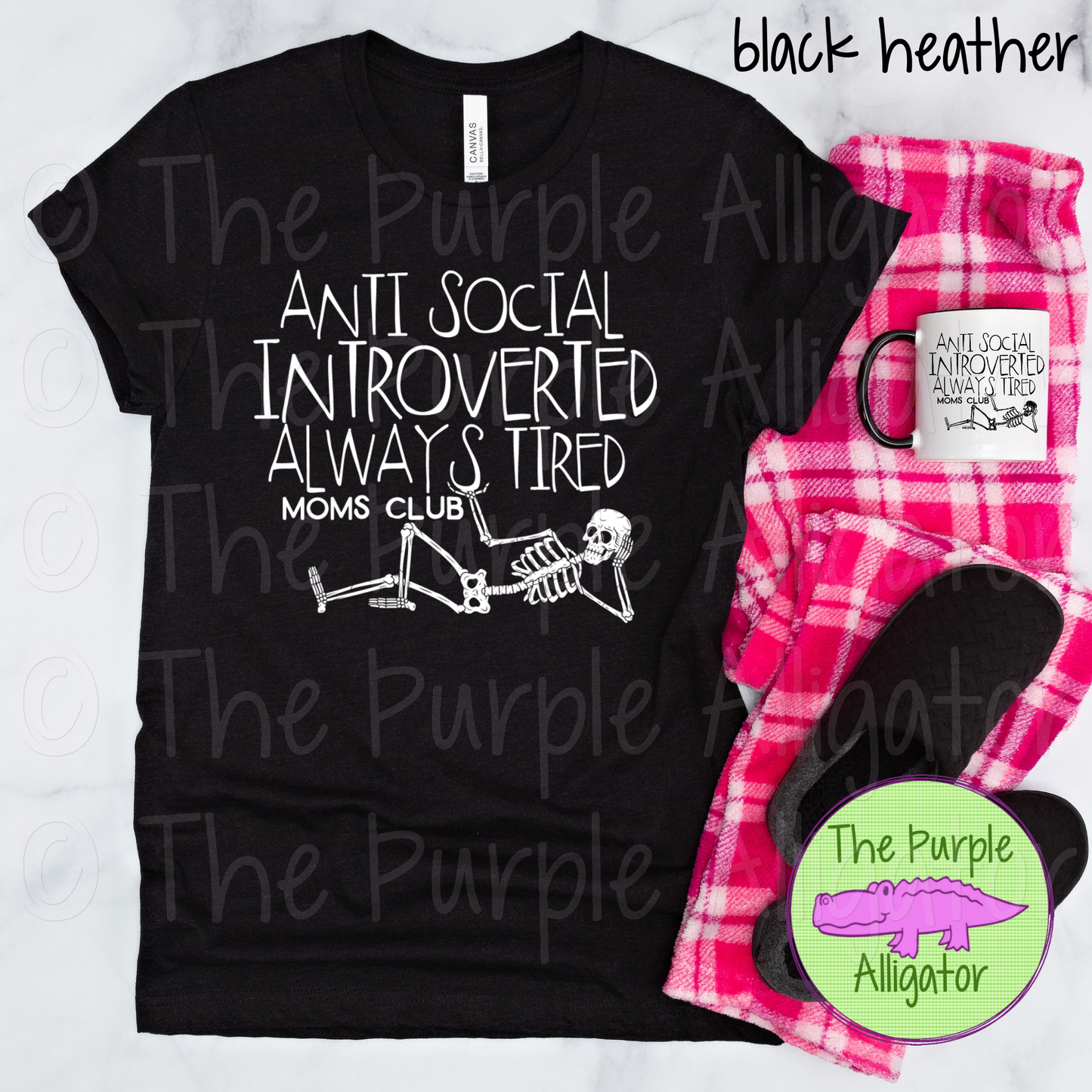 Anti Social Introverted Moms Club - white - 0724 (d2f HMD)