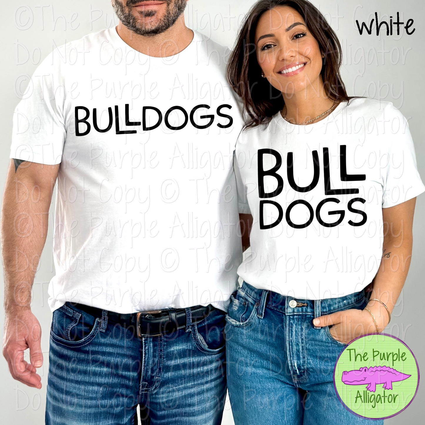 Bulldogs Argy Mascot Hand-Drawn Style Custom Choose-Your-Color School Spirit Design 0225 (d2f TPA)