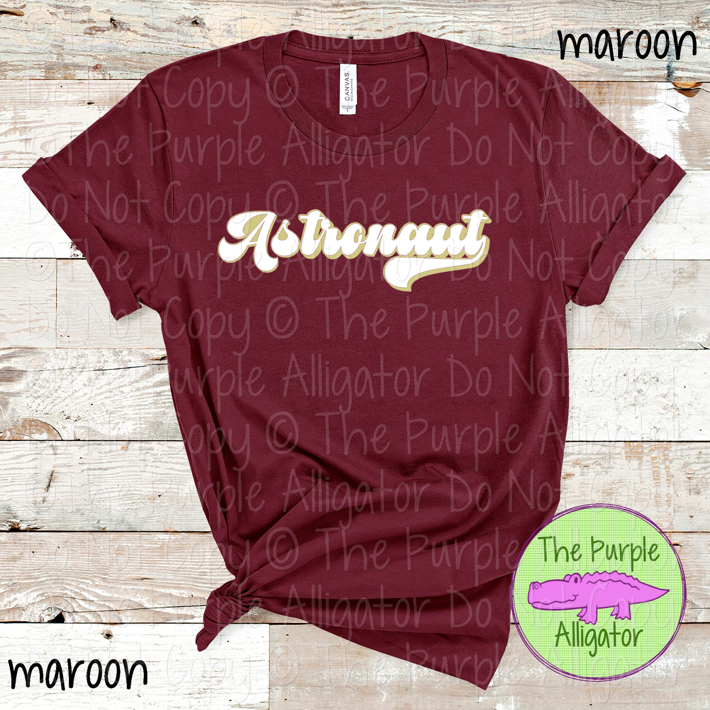 Astronaut B-Retro | Custom Retro School Spirit Wear for Students, Staff & Fans - CHOOSE YOUR DESIGN COLORS 0725 (d2f TPA)
