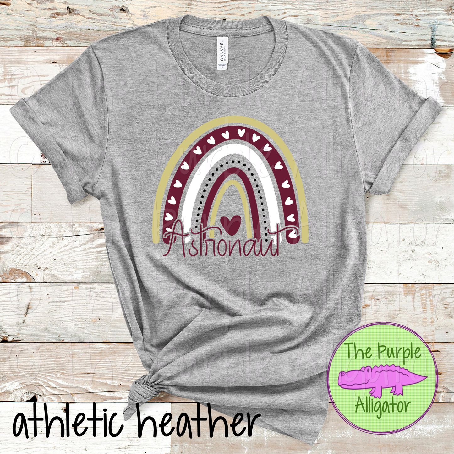 Astronaut Boho Rainbow | 3-Color School Rainbow Spirit Wear Design 0824 (d2f TPA)