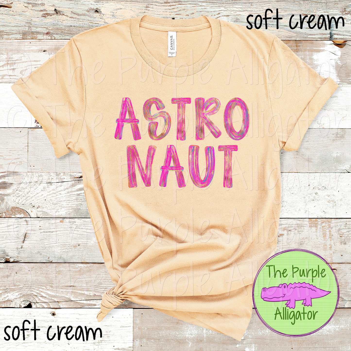 Astronaut AJ Gold Distressed Gold Brush School Spirit Design 0924 TPA