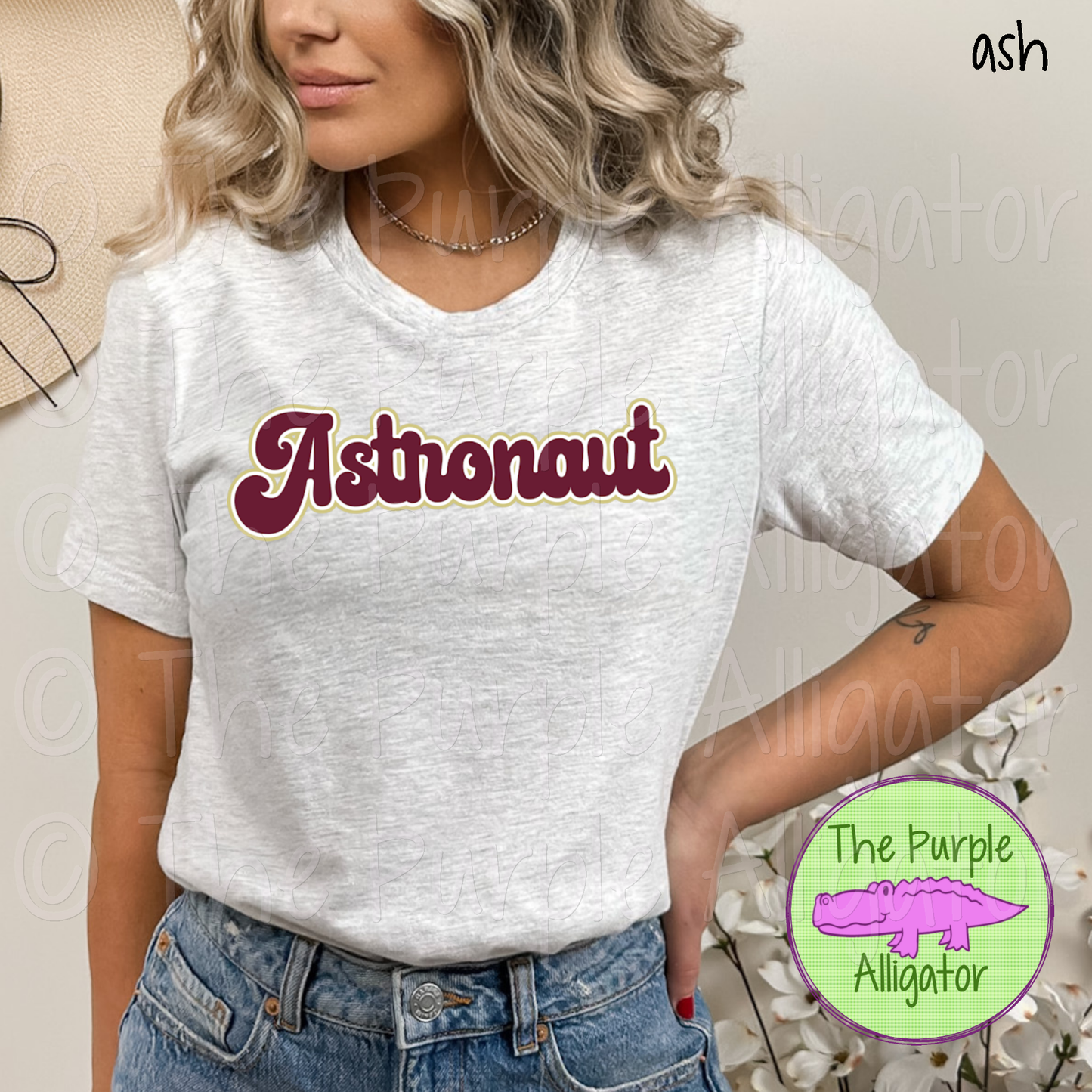 Astronaut Retro Bubble School Spirit - CHOOSE YOUR DESIGN COLORS (d2f TPA)