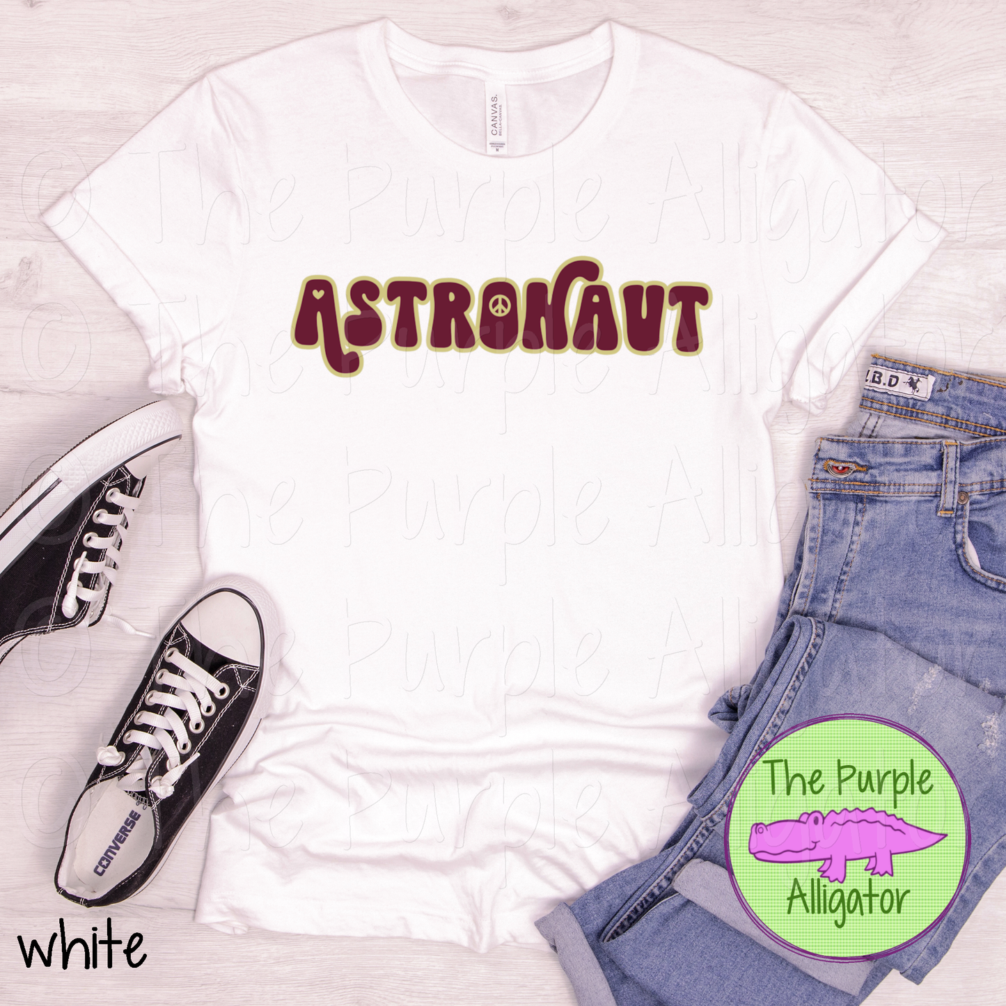 Astronaut Retro Swash School Spirit - CHOOSE YOUR DESIGN COLORS (d2f TPA)