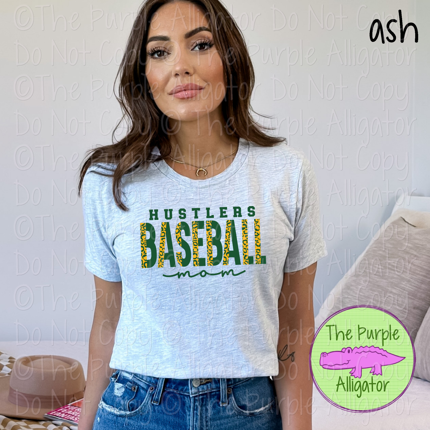 Hustlers Baseball Mom SC48 Mascot School Spirit - CHOOSE YOUR DESIGN COLORS (d2f TPA)