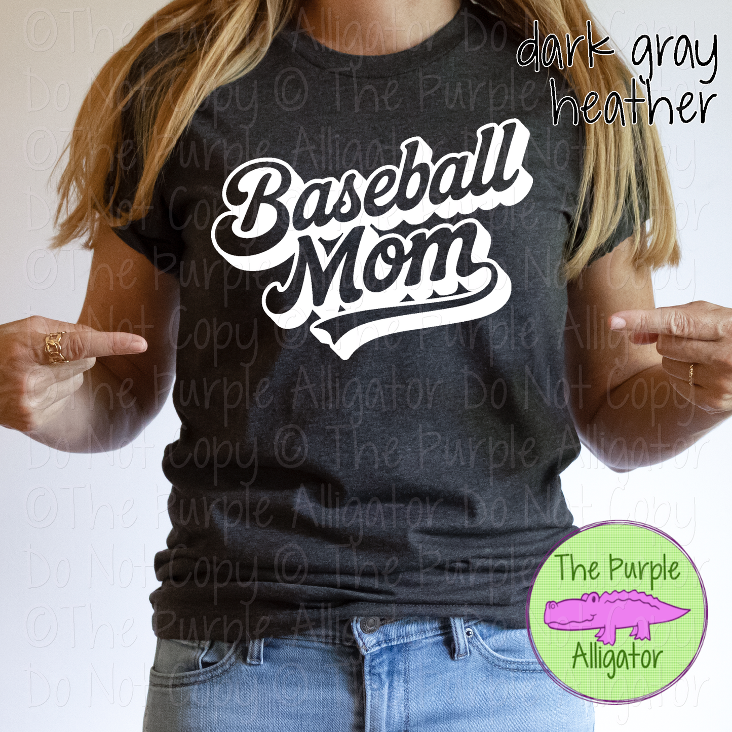 Baseball Mom Varsity Script Sports Parent Graphic 0226 SM