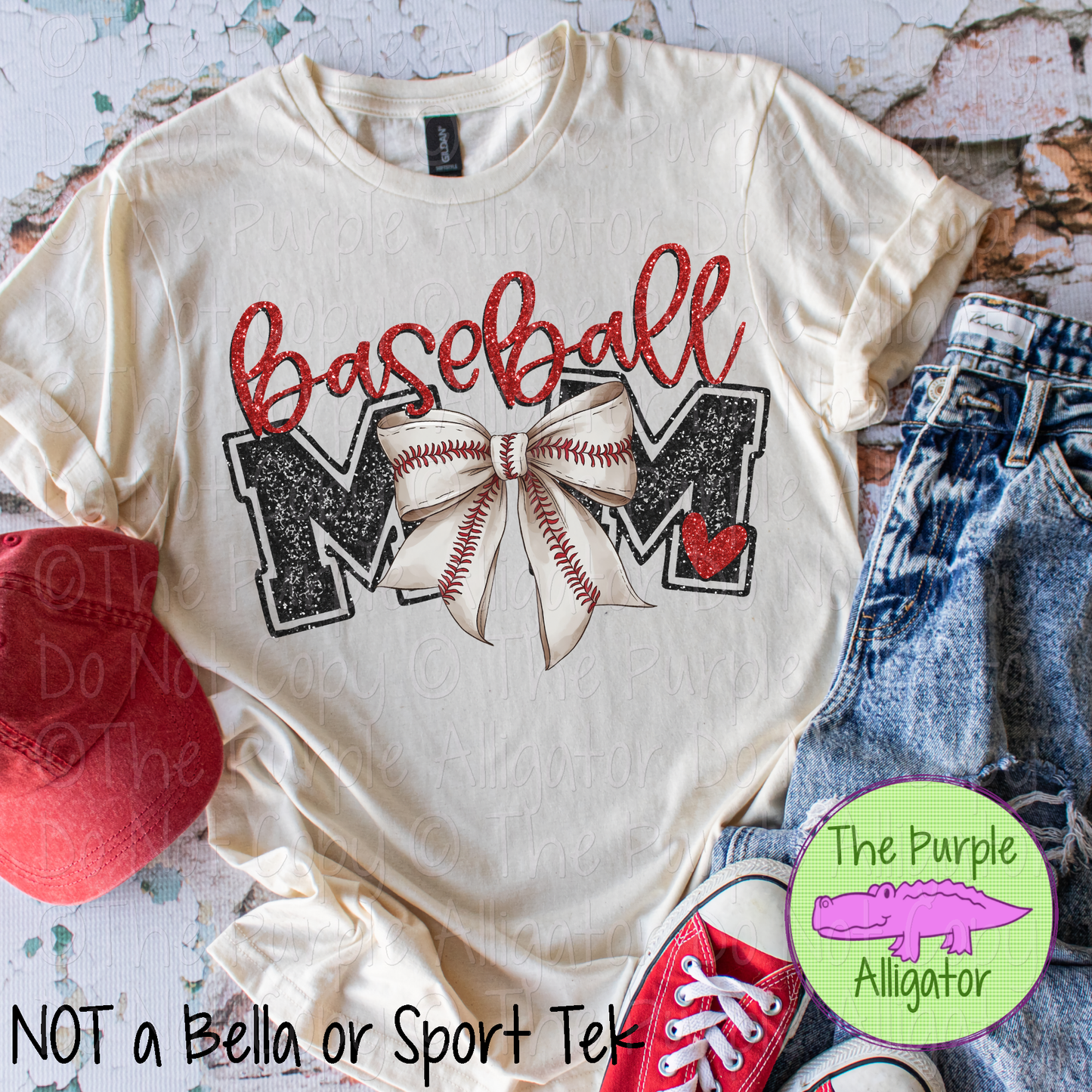 Baseball Mom Bow 0125 (d2f HMD)