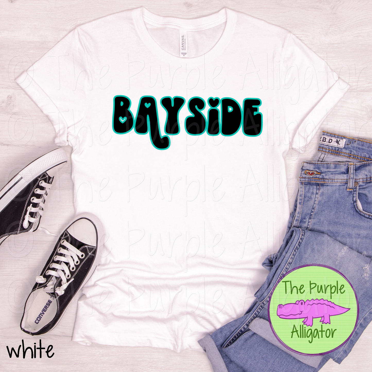 Bayside Retro Swash School Spirit - CHOOSE YOUR DESIGN COLORS (d2f TPA)