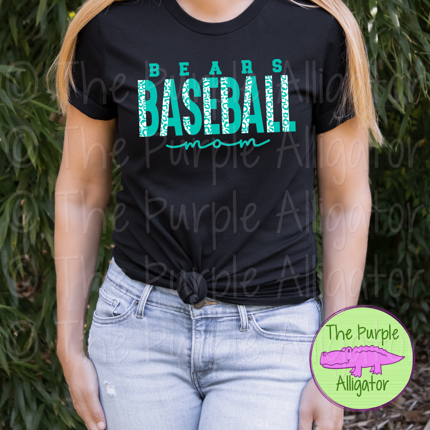 Bears Baseball Mom SC48 Mascot School Spirit - CHOOSE YOUR DESIGN COLORS (d2f TPA)
