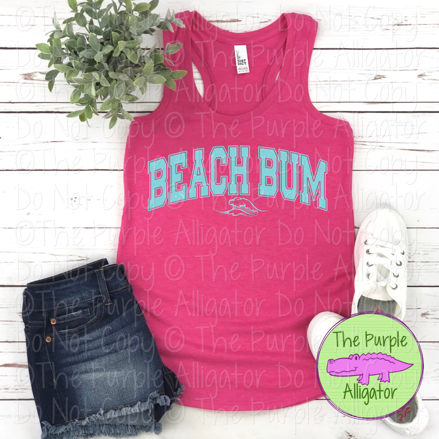Beach Bum Wave Distressed 0624 (d2f Yv)