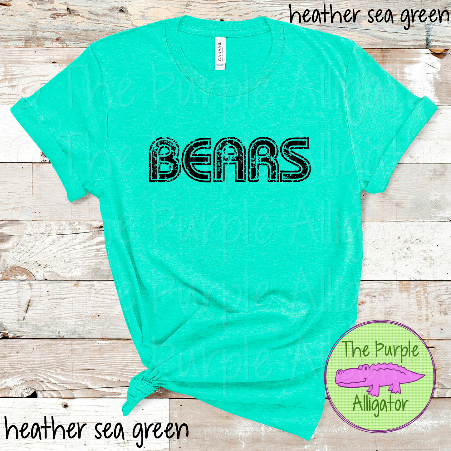 Bears MGIR Distressed Mascot School Spirit - CHOOSE YOUR TEXT COLOR (d2f TPA)