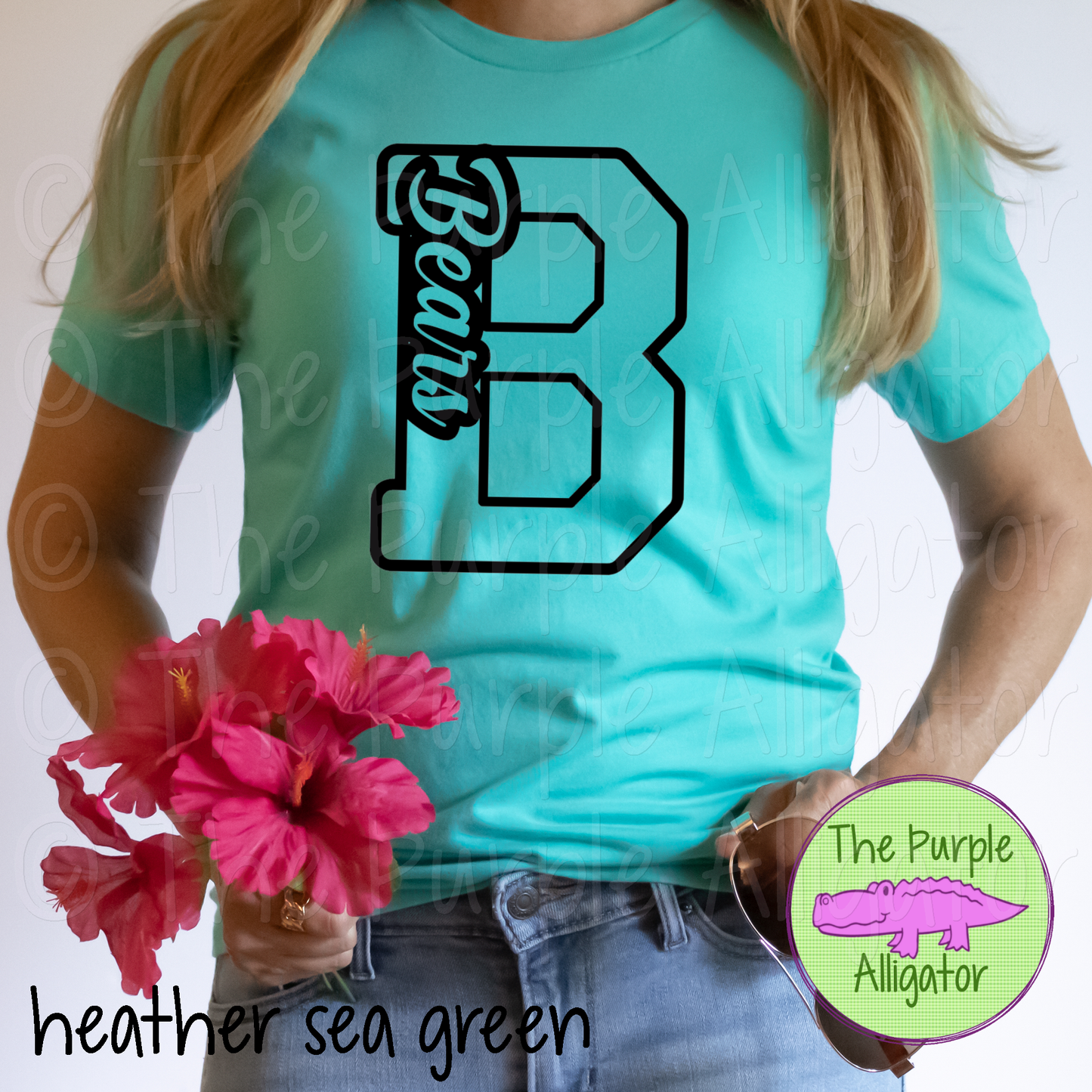 Bayside B Bears Mascot School Spirit - CHOOSE YOUR DESIGN COLOR (d2f TPA)