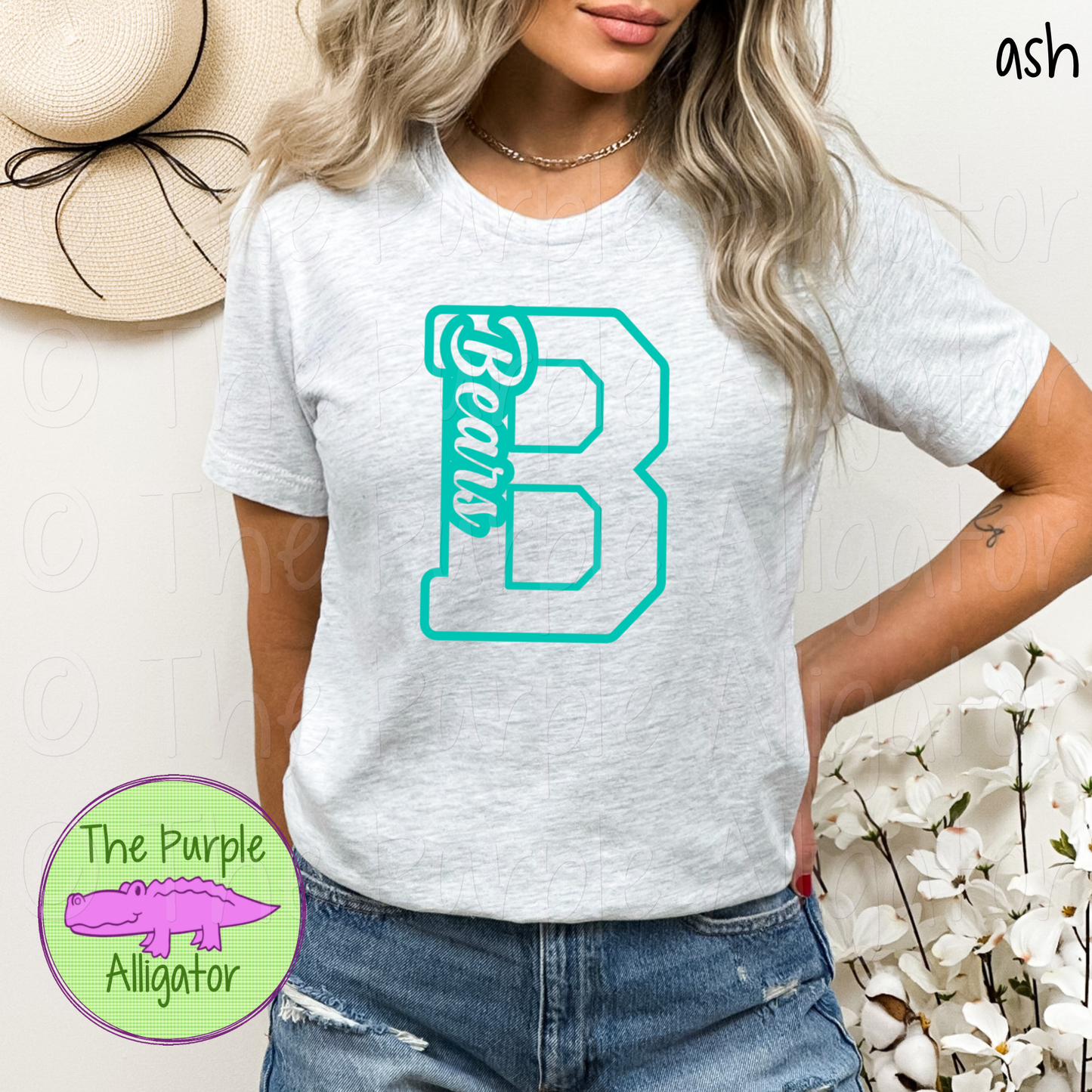 Bayside B Bears Mascot School Spirit - CHOOSE YOUR DESIGN COLOR (d2f TPA)