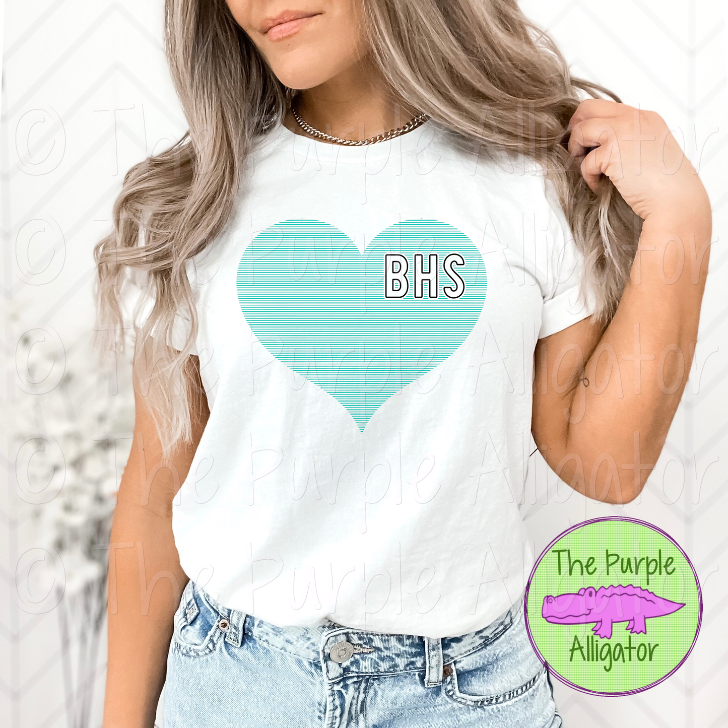 Bayside BHS Mini Stripes Heart School Spirit (d2f TPA)