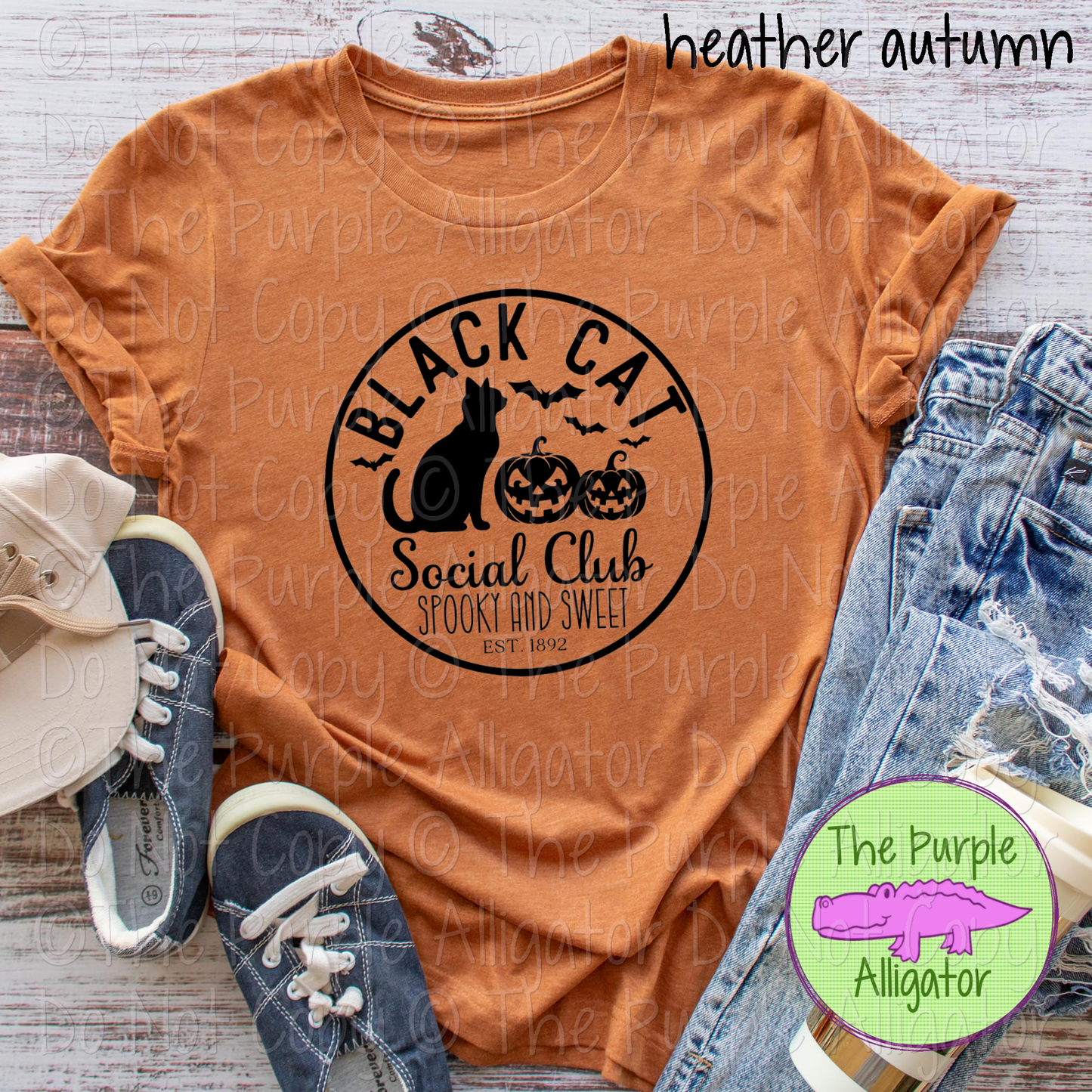 Black Cat Social Club | Spooky Season Design 0725 (d2f PGD)