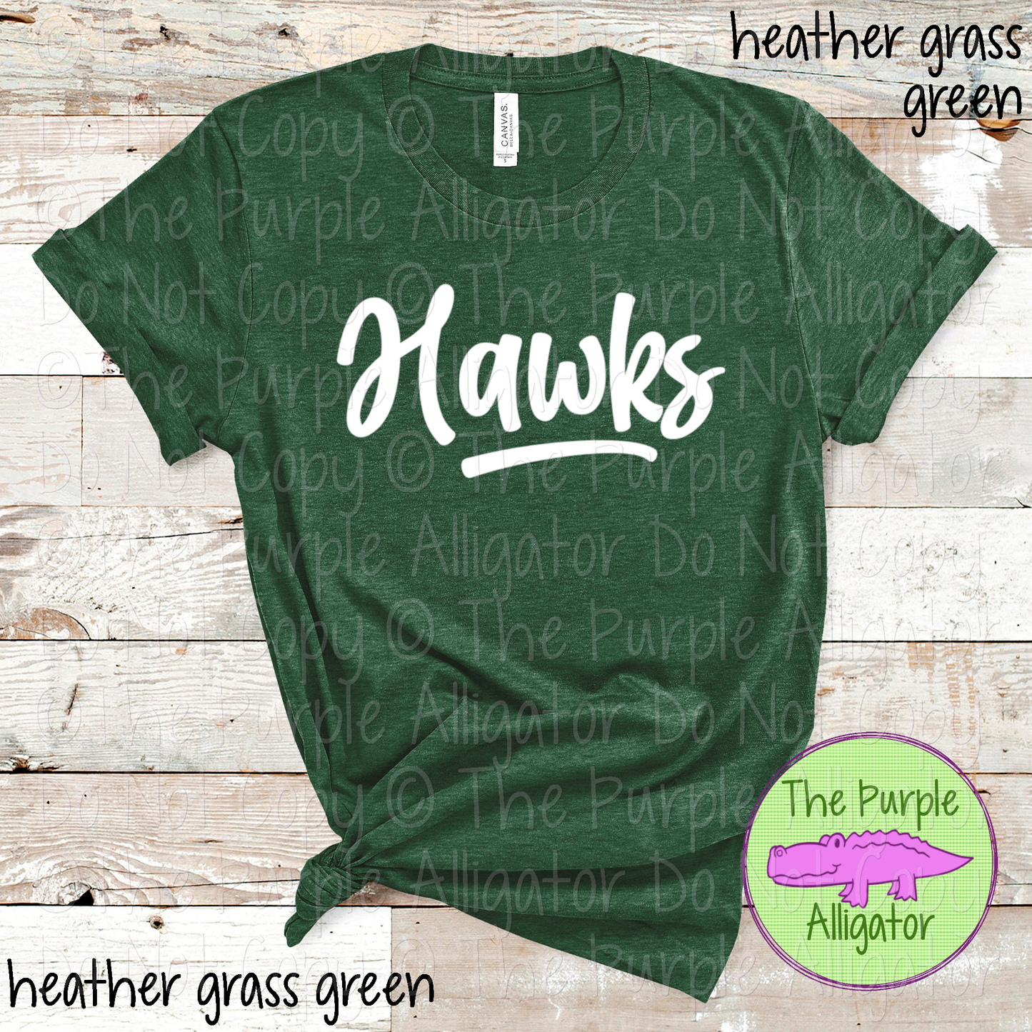 Hawks Bold Flow | Bold Handwritten Spirit Wear Design for Students, Staff & Fans - CHOOSE YOUR DESIGN COLOR 0725 (d2f TPA)