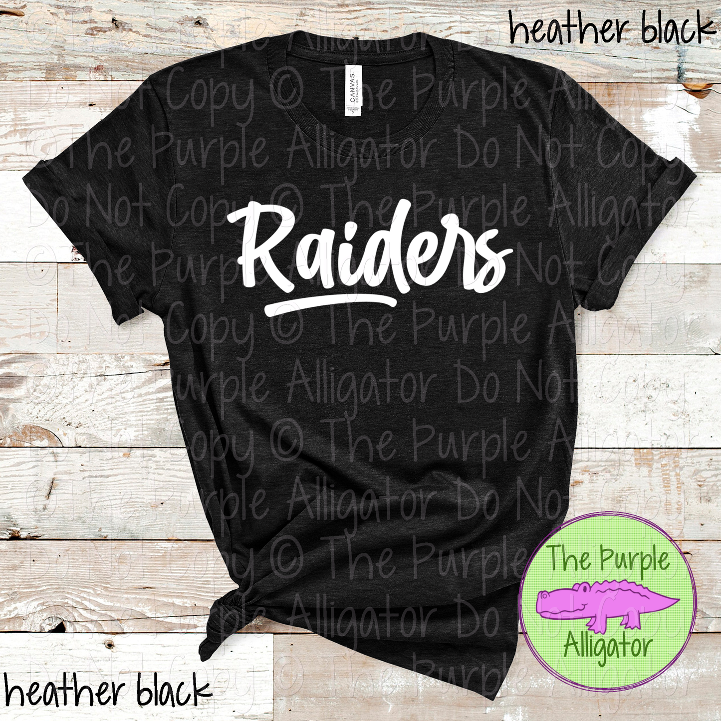 Raiders Bold Flow | Bold Handwritten Spirit Wear Design for Students, Staff & Fans - CHOOSE YOUR DESIGN COLOR 0725 (d2f TPA)