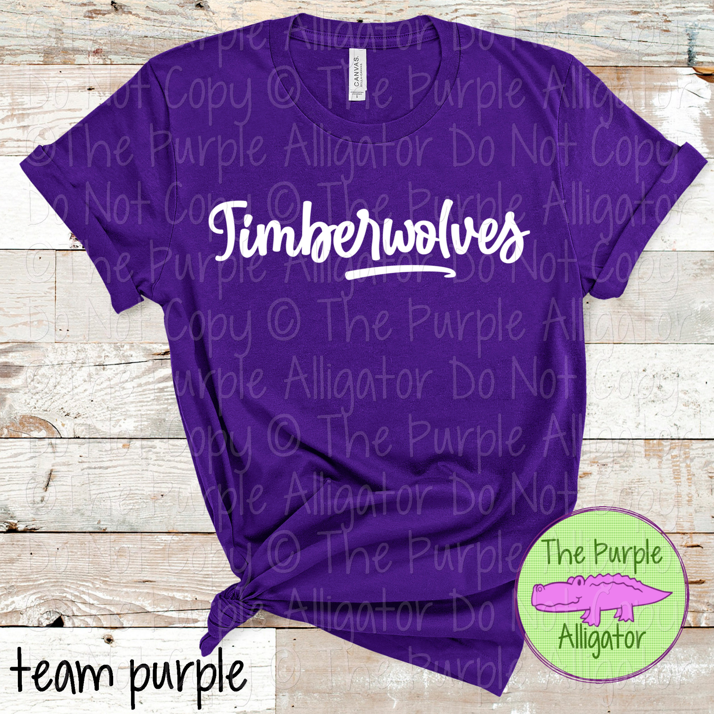 Timberwolves Bold Flow | Bold Handwritten Spirit Wear Design for Students, Staff & Fans - CHOOSE YOUR DESIGN COLOR 0725 (d2f TPA)