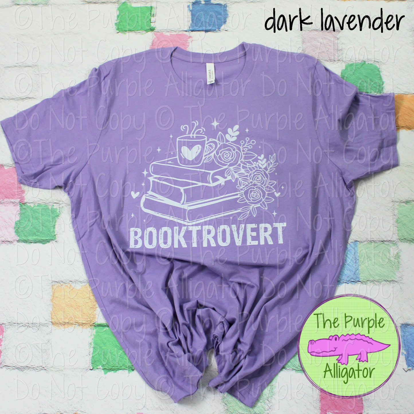 Booktrovert Floral Book Pile - Choose Your Design Color - 1024 (d2f NAS)