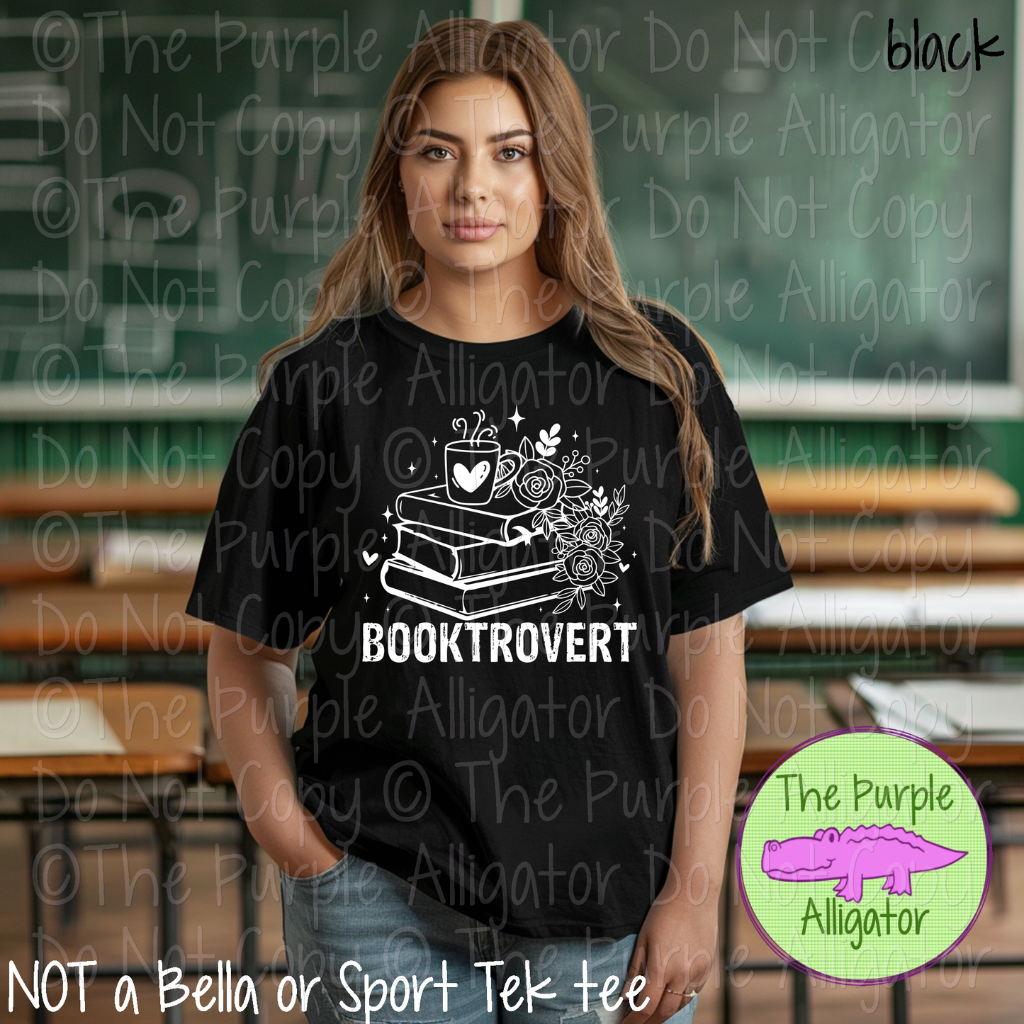 Booktrovert Floral Book Pile - Choose Your Design Color - 1024 (d2f NAS)