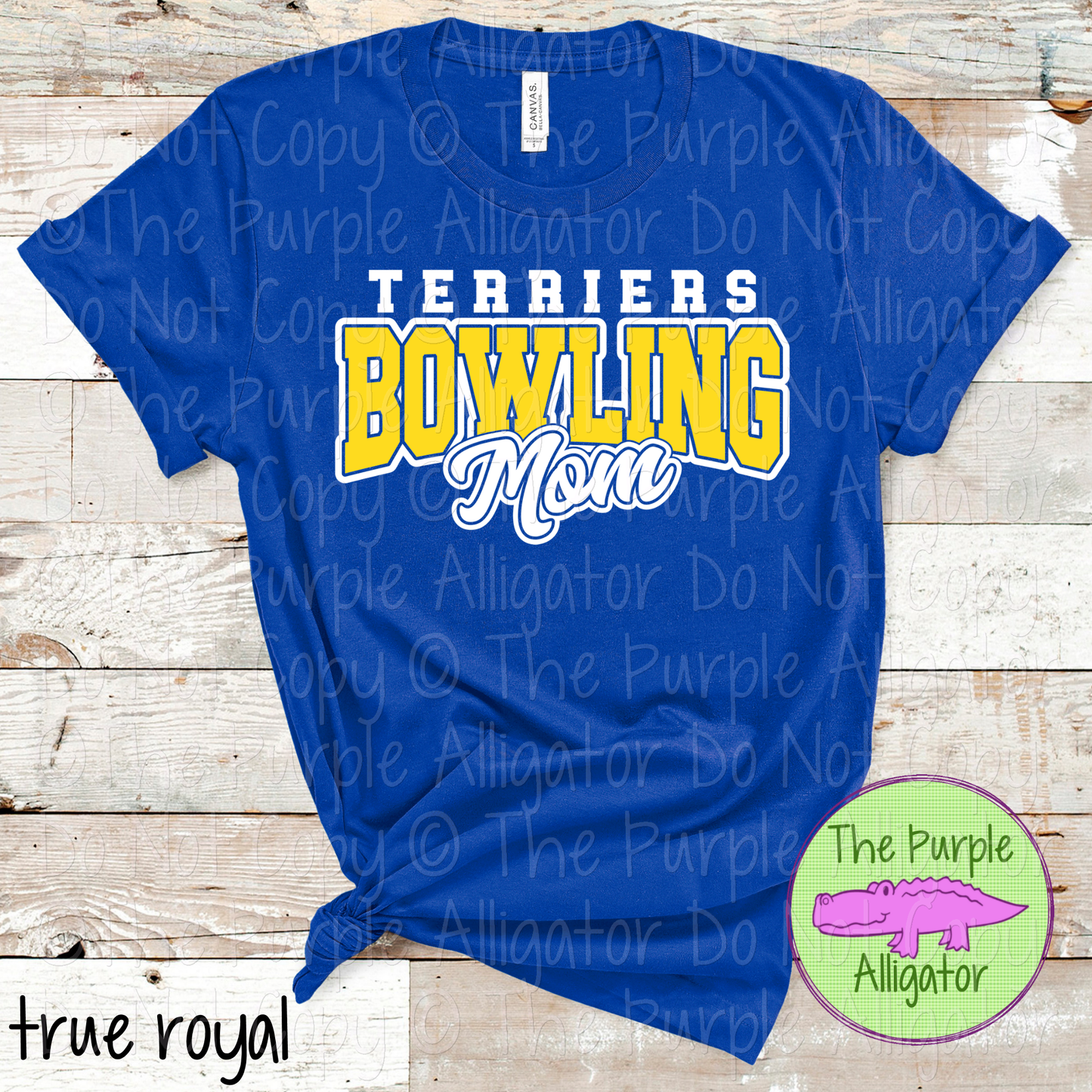 Terriers Bowling Mom Mascot School Spirit Wear Team Gear - CHOOSE YOUR DESIGN COLORS - 0425 (d2f TPA)