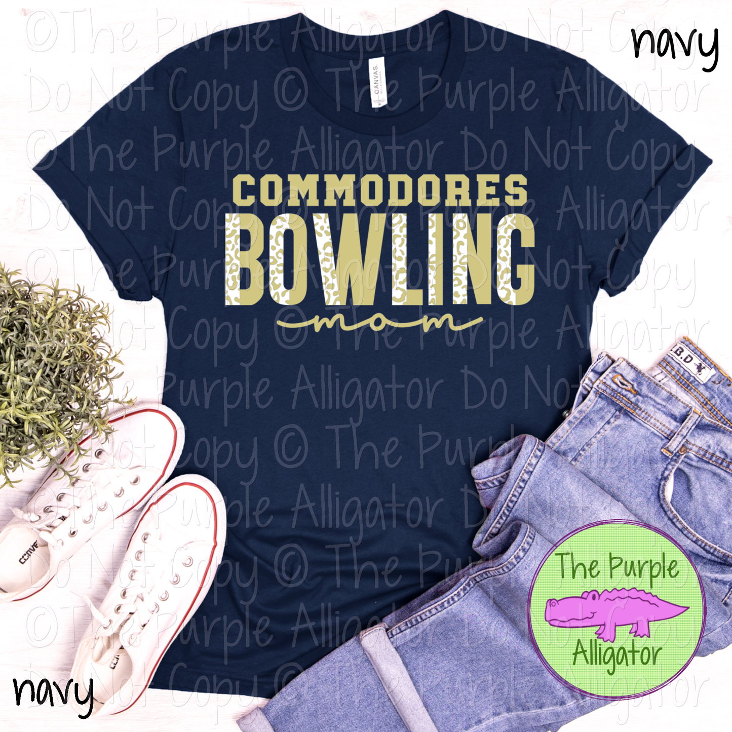 Commodores Bowling Mom SC0 Mascot School Spirit - CHOOSE YOUR DESIGN COLORS 0425 (d2f TPA)
