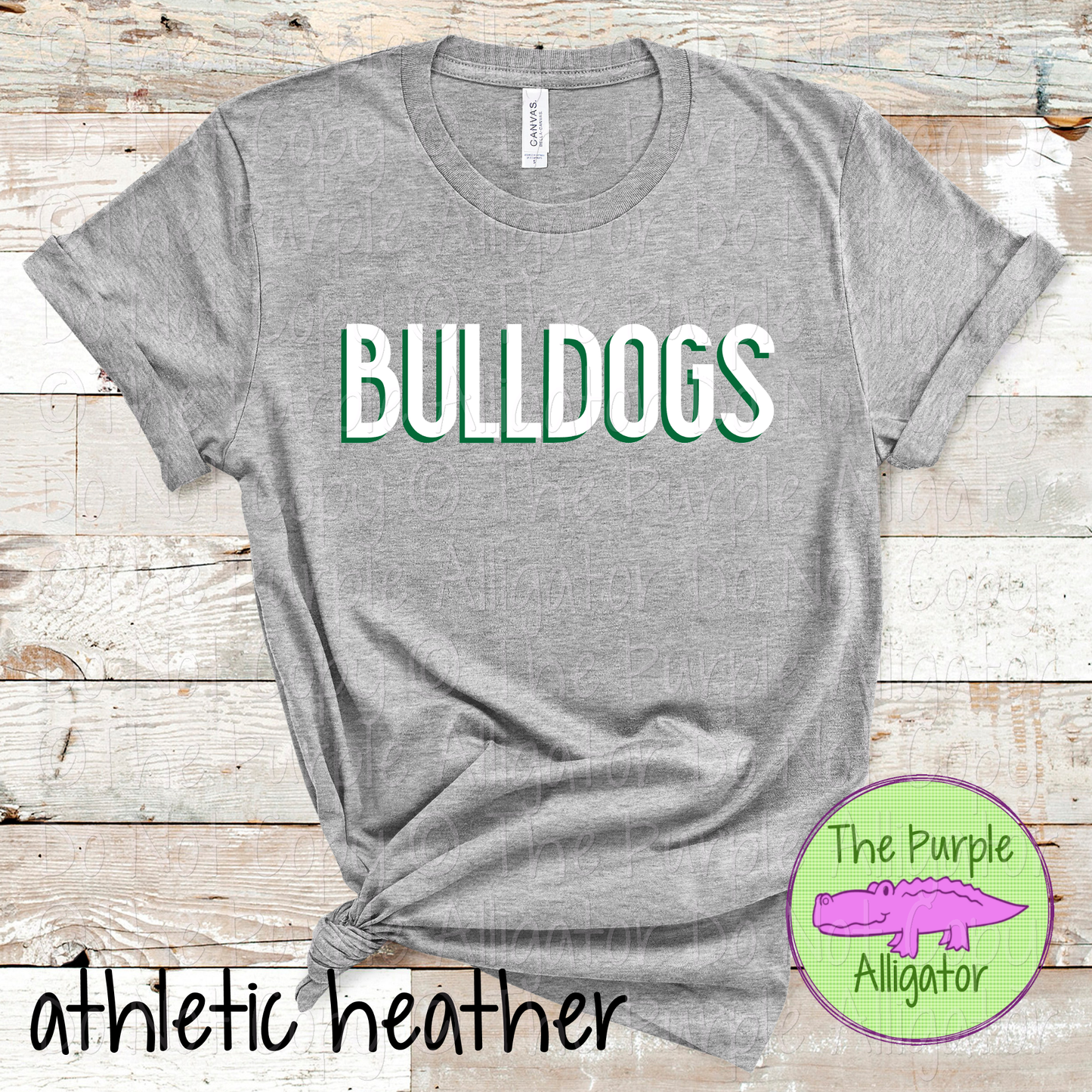 Bulldogs NF Two-Tone Offset Spirit Design | Bold Two-Color Offset Text Design | CHOOSE YOUR DESIGN COLORS 0825 (d2f TPA)