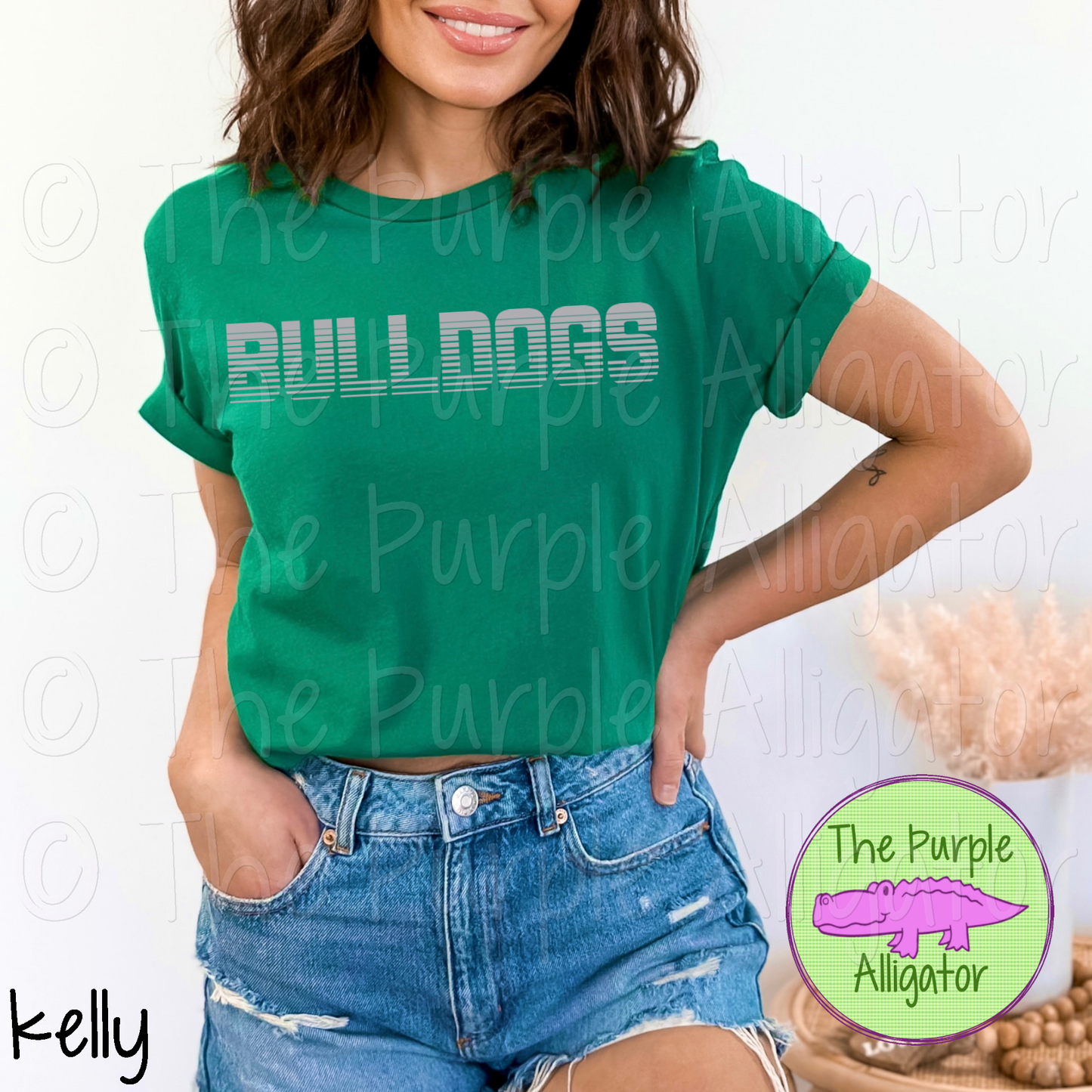 Bulldogs Championship Mascot School Spirit - CHOOSE YOUR TEXT COLOR (d2f TPA)
