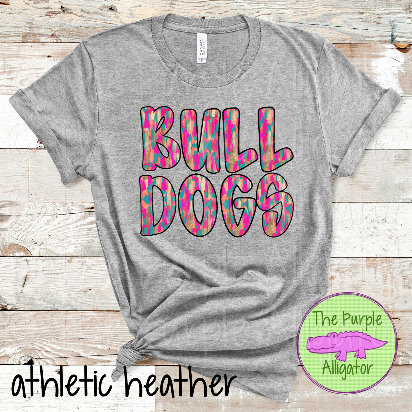 Bulldogs School Spirit Mascot Lucky Streaks 0924 (d2f TPA)